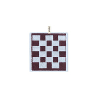 LOOP HOME face towel - sky/carmine - brick
