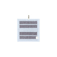 LOOP HOME face towel - sky/carmine - dual dash — view 2