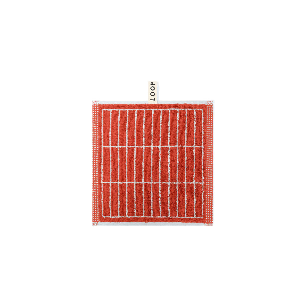 LOOP HOME face towel - terracotta/stone - tile