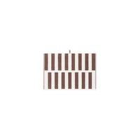LOOP HOME hand towel - coffee/ivory - stack — view 2