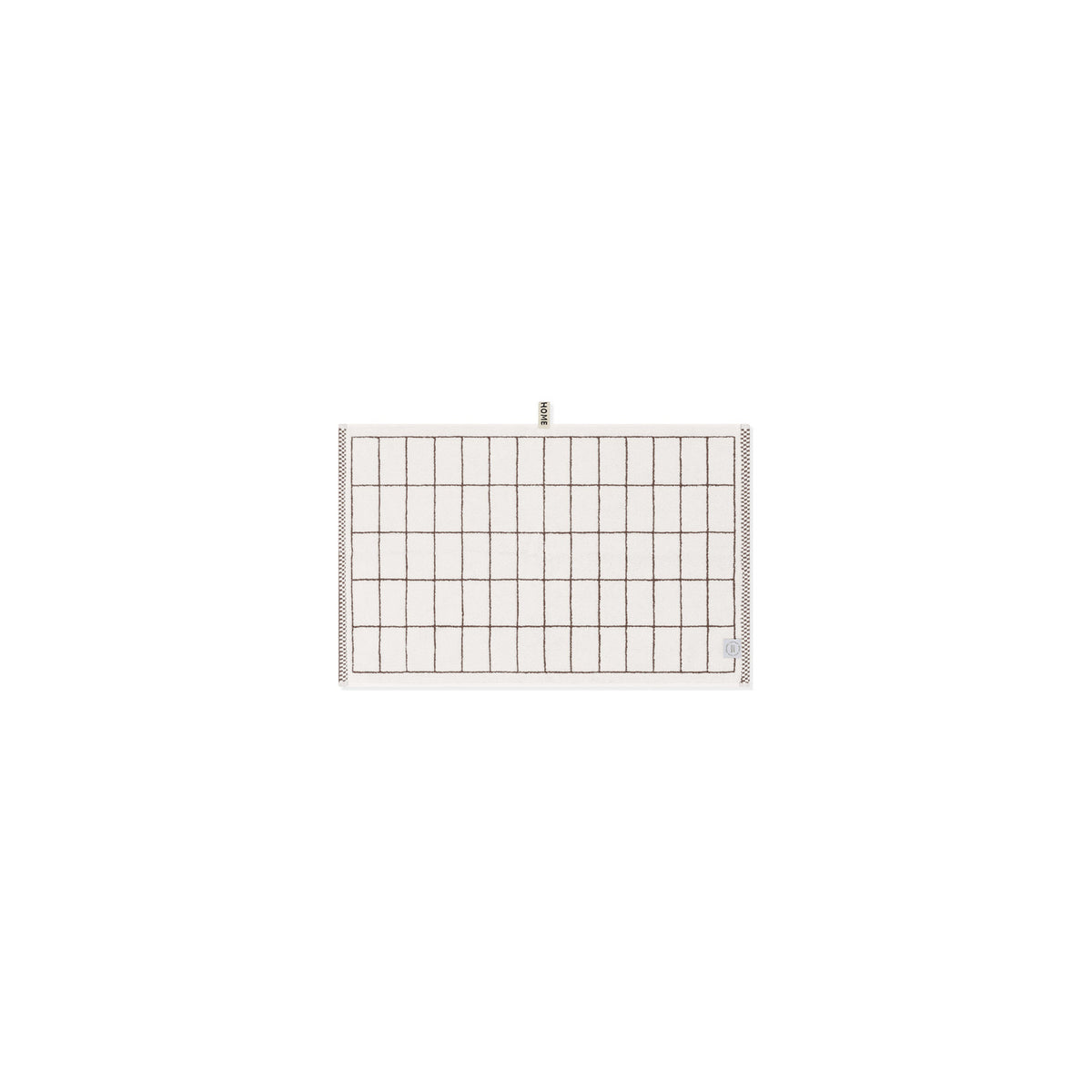 LOOP HOME hand towel - coffee/ivory - tile — view 3