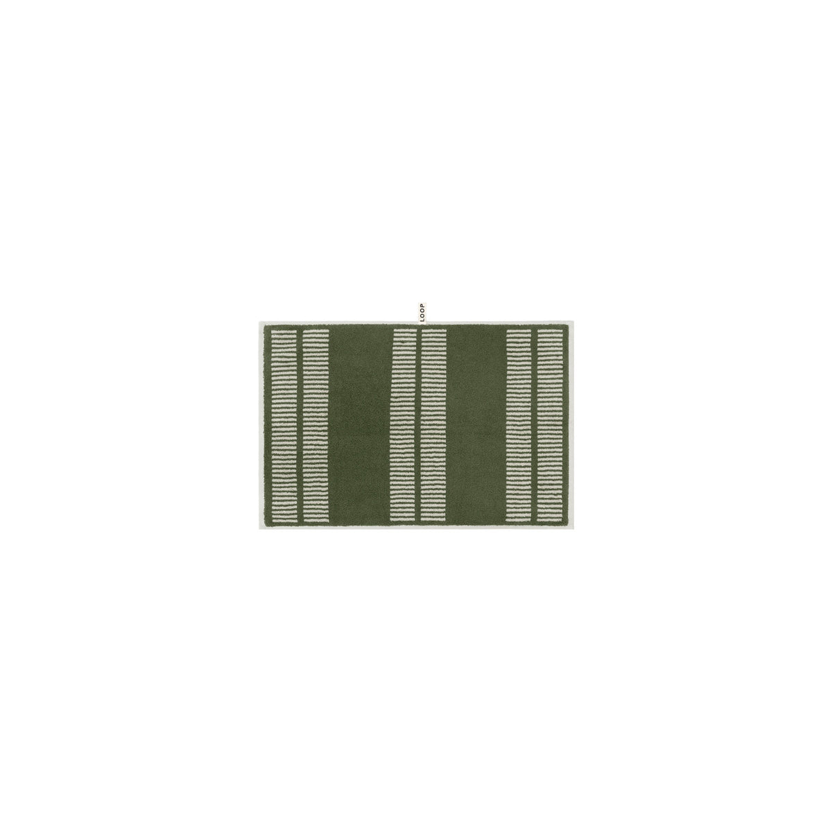 LOOP HOME hand towel - forest/sage - dual dash — view 2