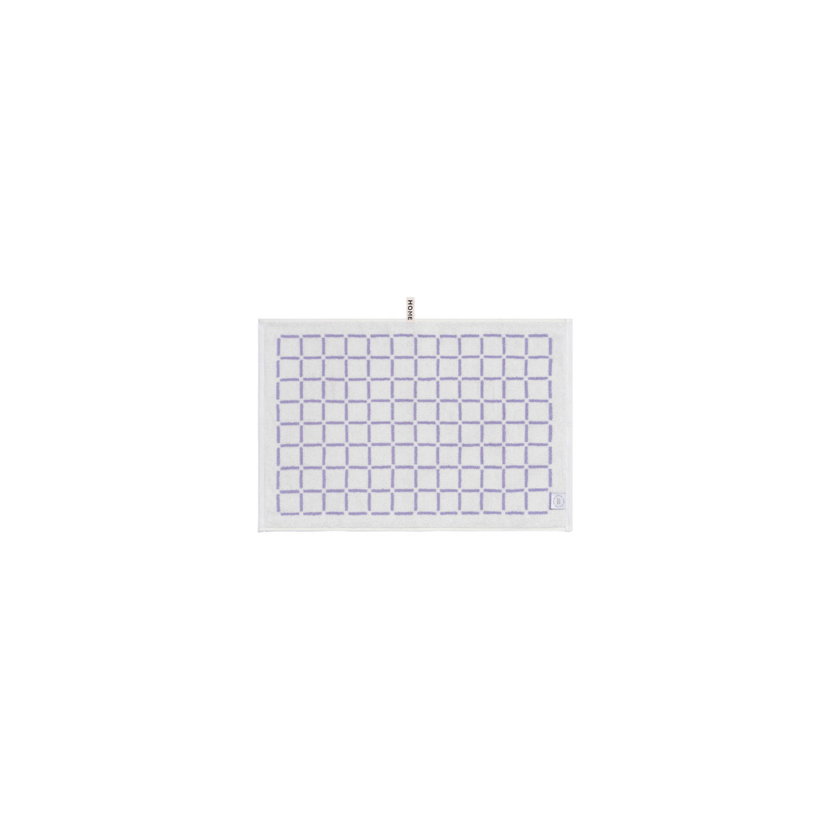 LOOP HOME lilac/ivory - grid bundles — hand towel back