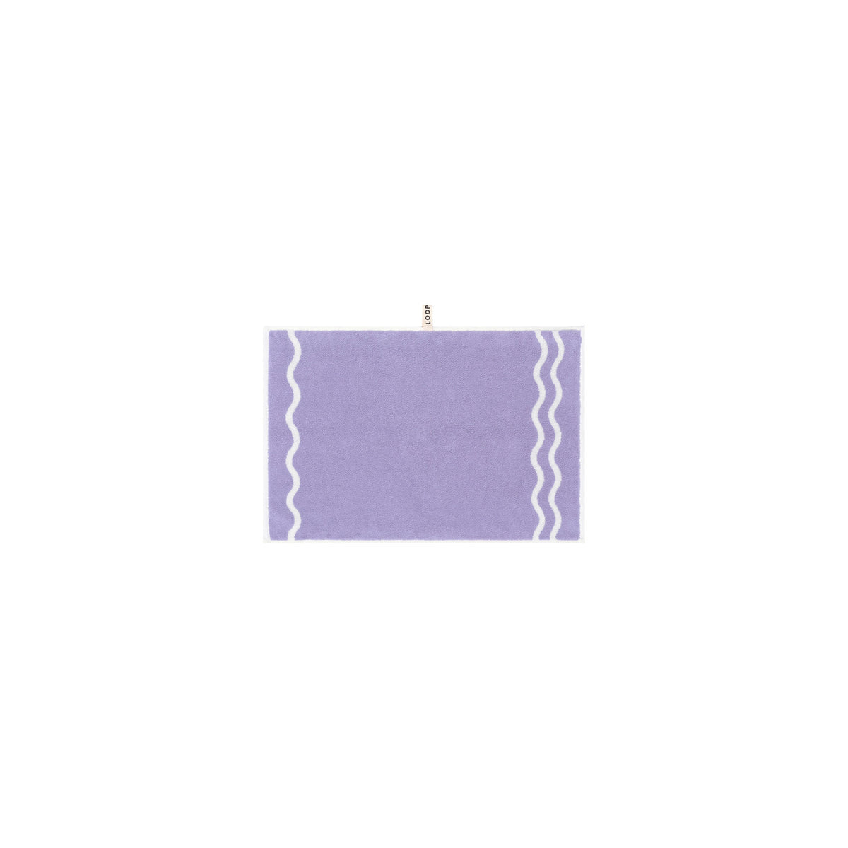 LOOP HOME hand towel - lilac/ivory - wave — view 2