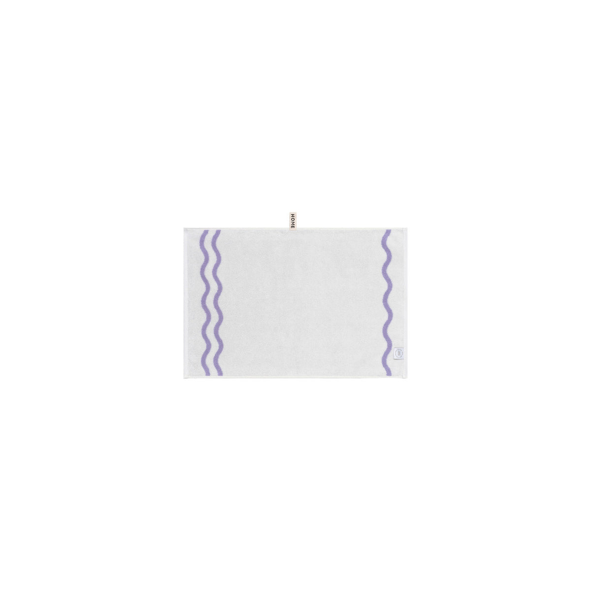 LOOP HOME hand towel - lilac/ivory - wave — view 3