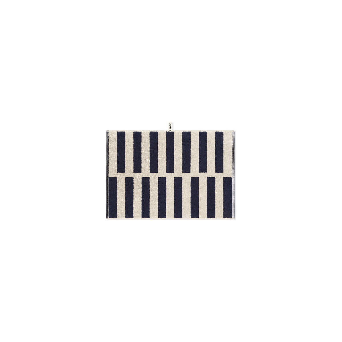 LOOP HOME midnight/sand - stack bundles — hand towel front