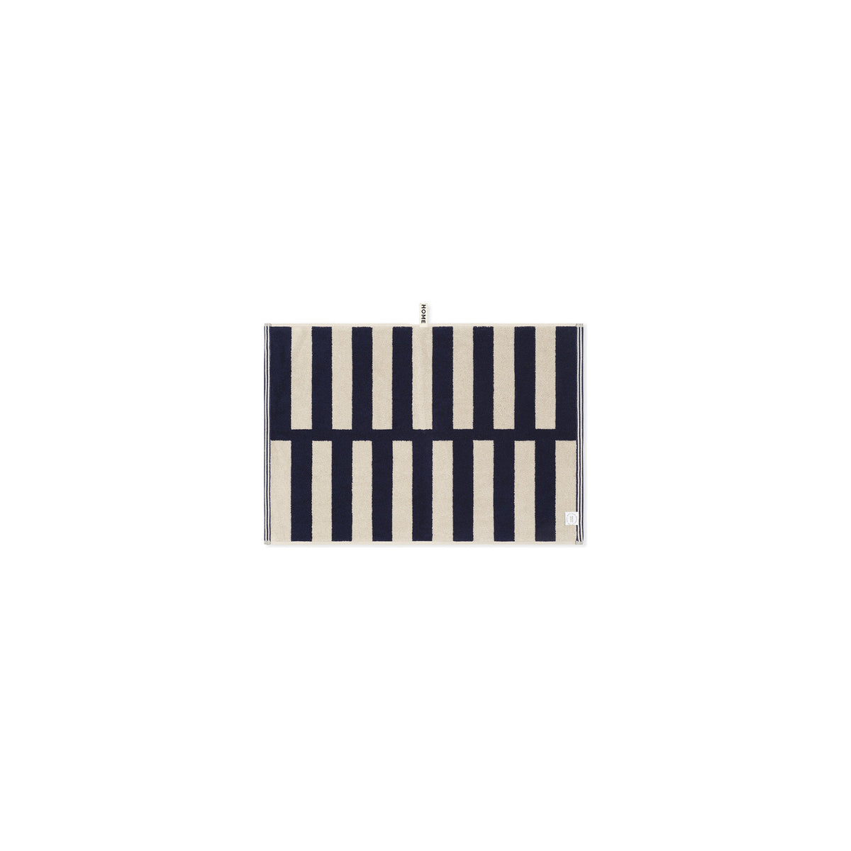LOOP HOME hand towel - midnight/sand - stack — view 3