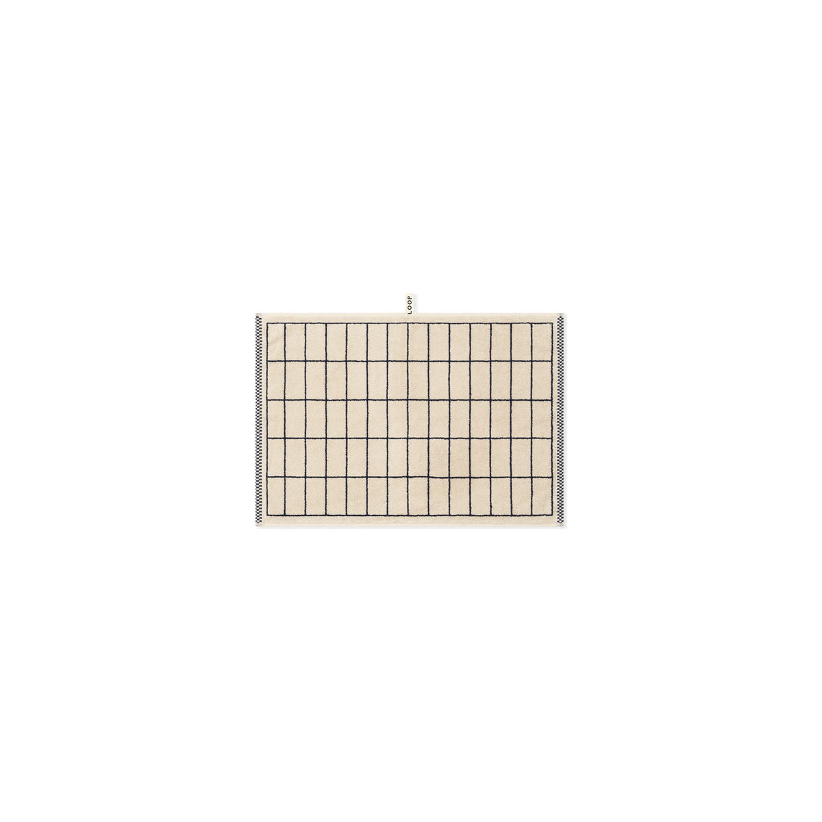 LOOP HOME midnight/sand - tile bundles — hand towel front