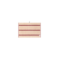 LOOP HOME hand towel - ruby/almond blush - pinstripe — view 3