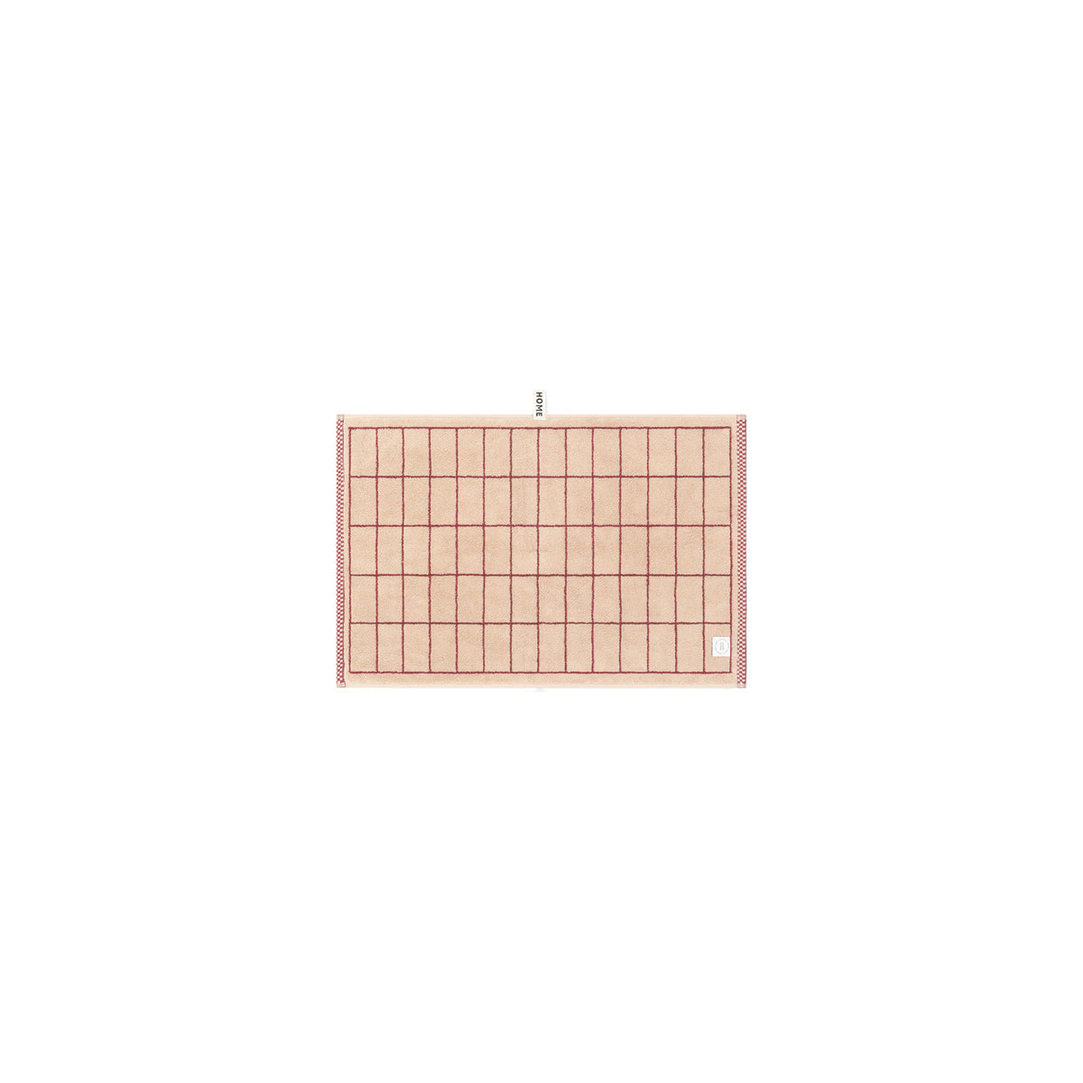 LOOP HOME ruby/almond blush - tile bundles — hand towel back