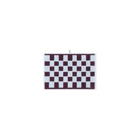 LOOP HOME sky/carmine - brick bundles — hand towel front