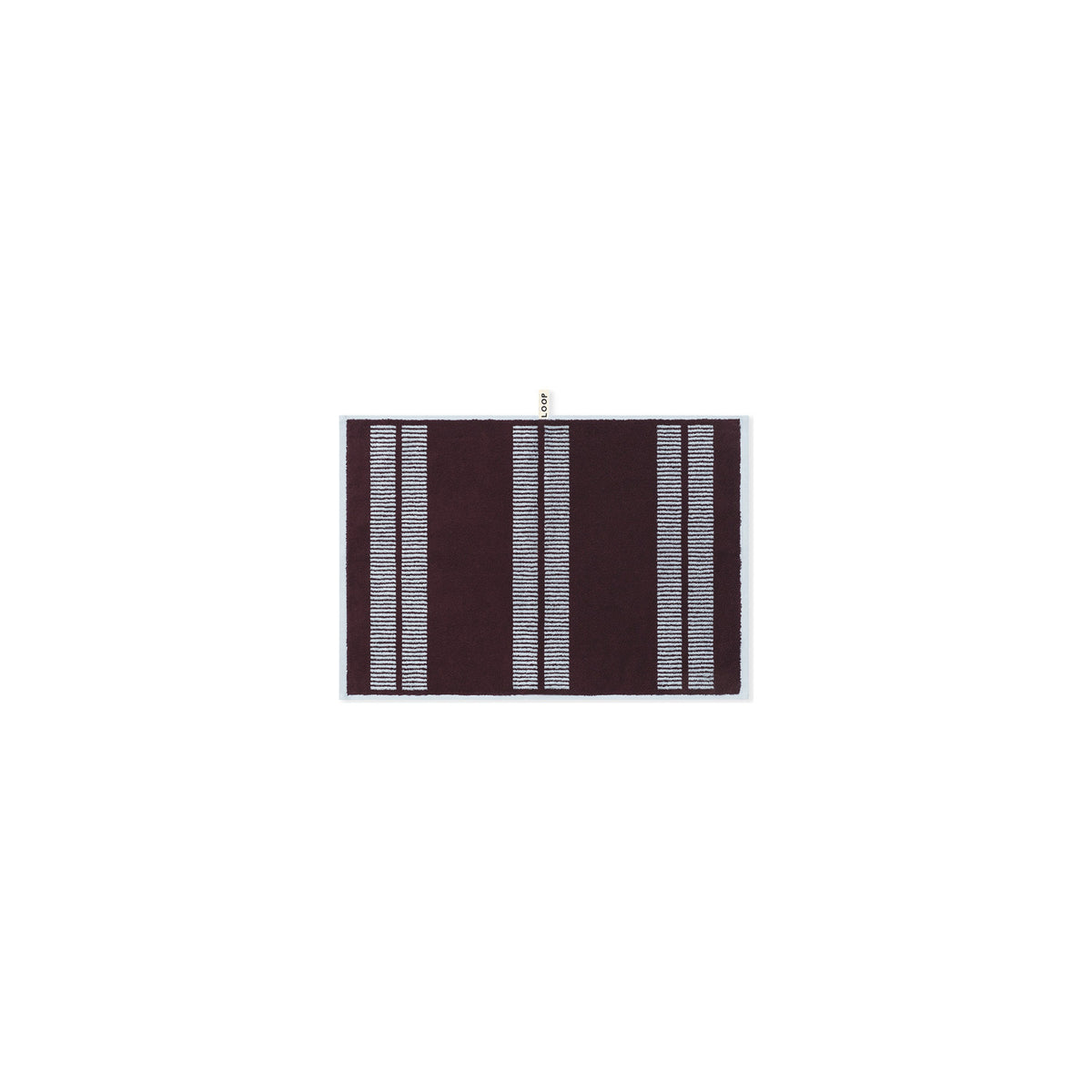 LOOP HOME sky/carmine - dual dash bundles — hand towel front