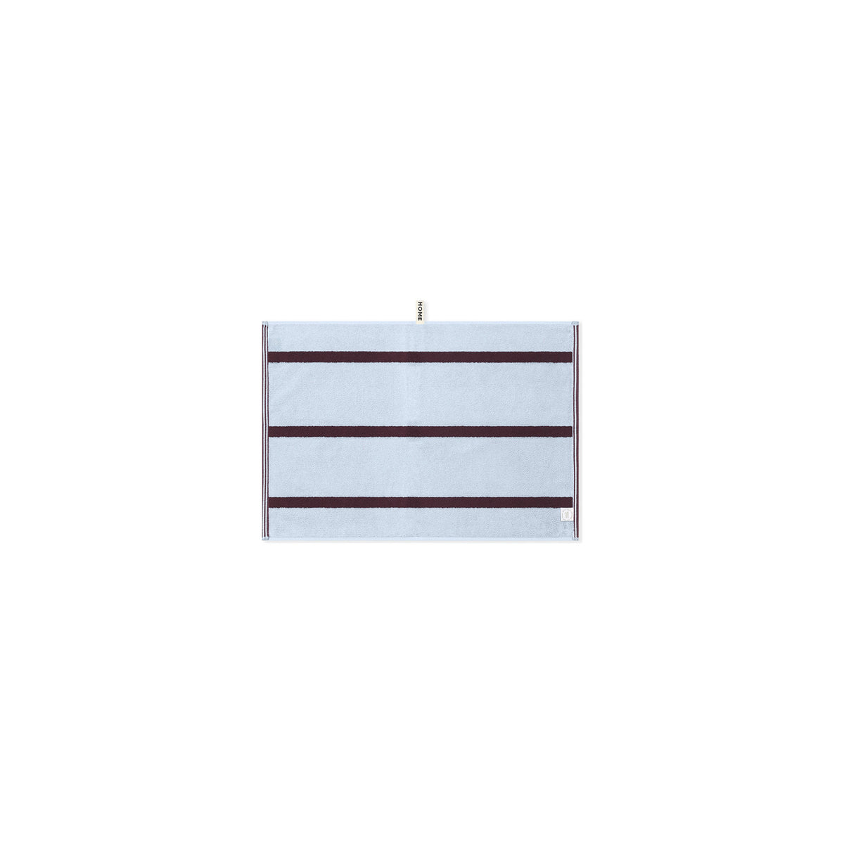 LOOP HOME hand towel - sky/carmine - pinstripe — view 3