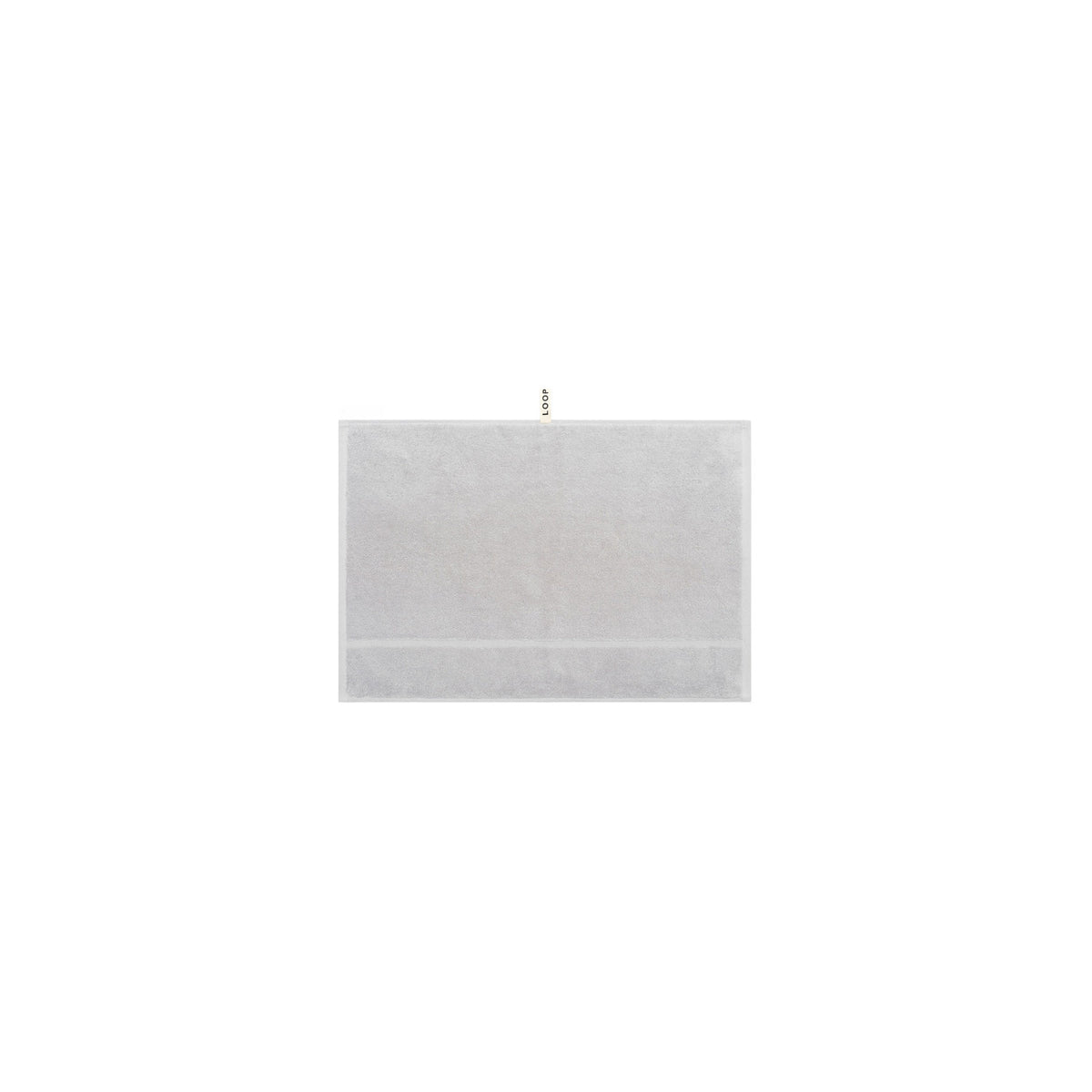 LOOP HOME hand towel - stone - raised stripe — view 2