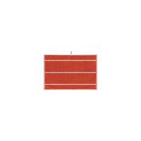 LOOP HOME hand towel - terracotta/stone - pinstripe — view 2