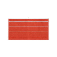 LOOP HOME bath towel - terracotta/stone - pinstripe — view 2