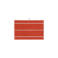 LOOP HOME hand towel - terracotta/stone - pinstripe — view 2