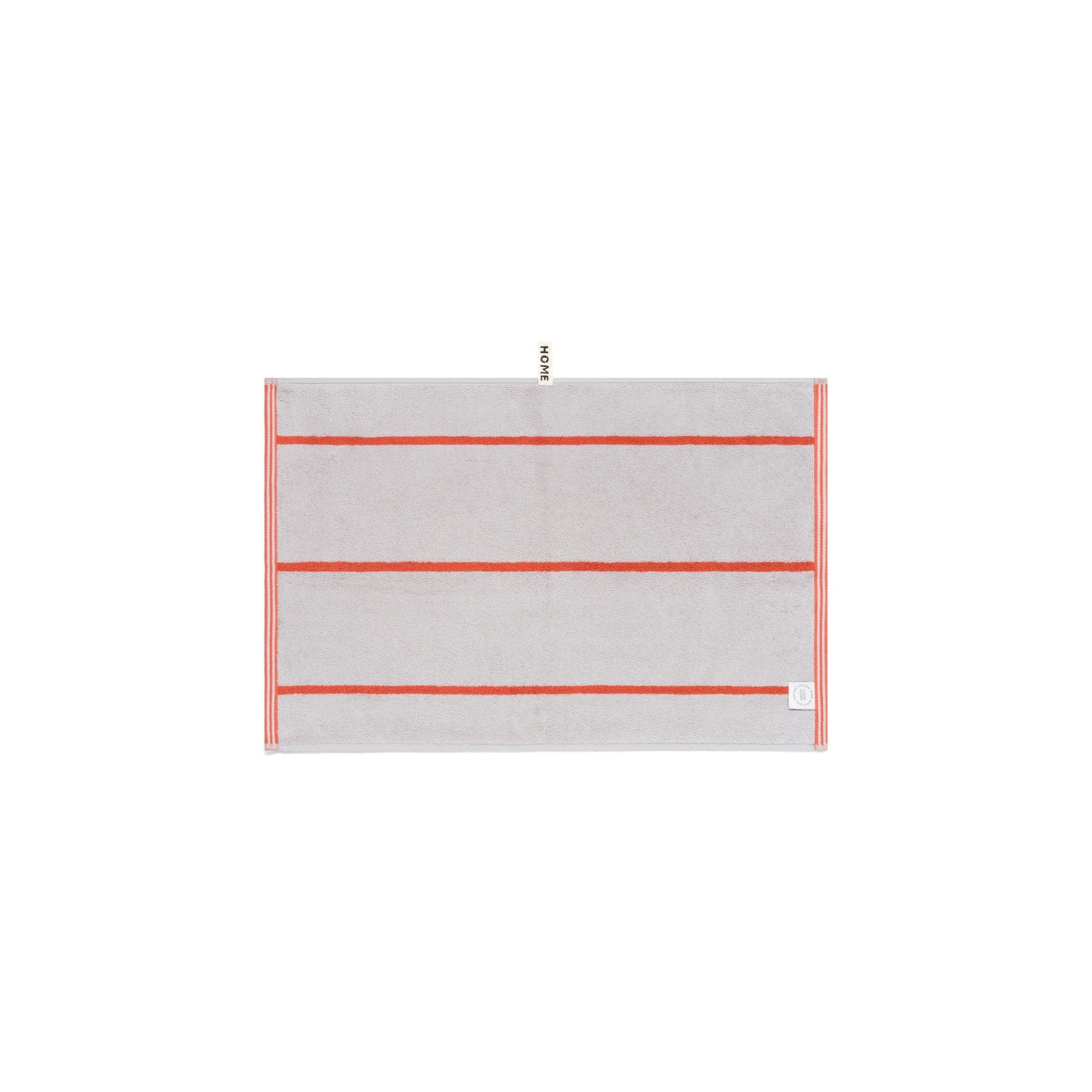 LOOP HOME hand towel - terracotta/stone - pinstripe — view 3