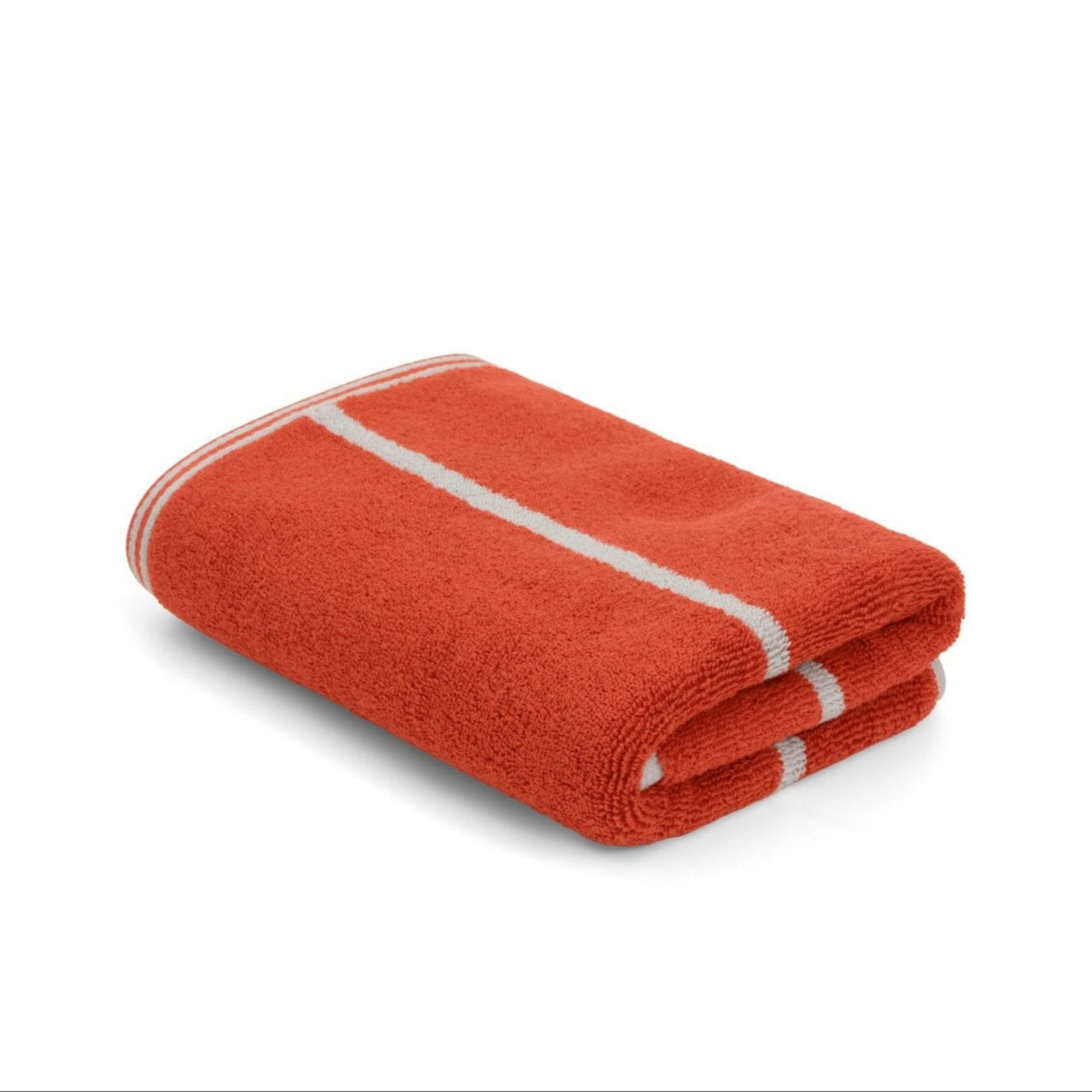 Hand Towel - Terracotta/Stone - Pinstripe