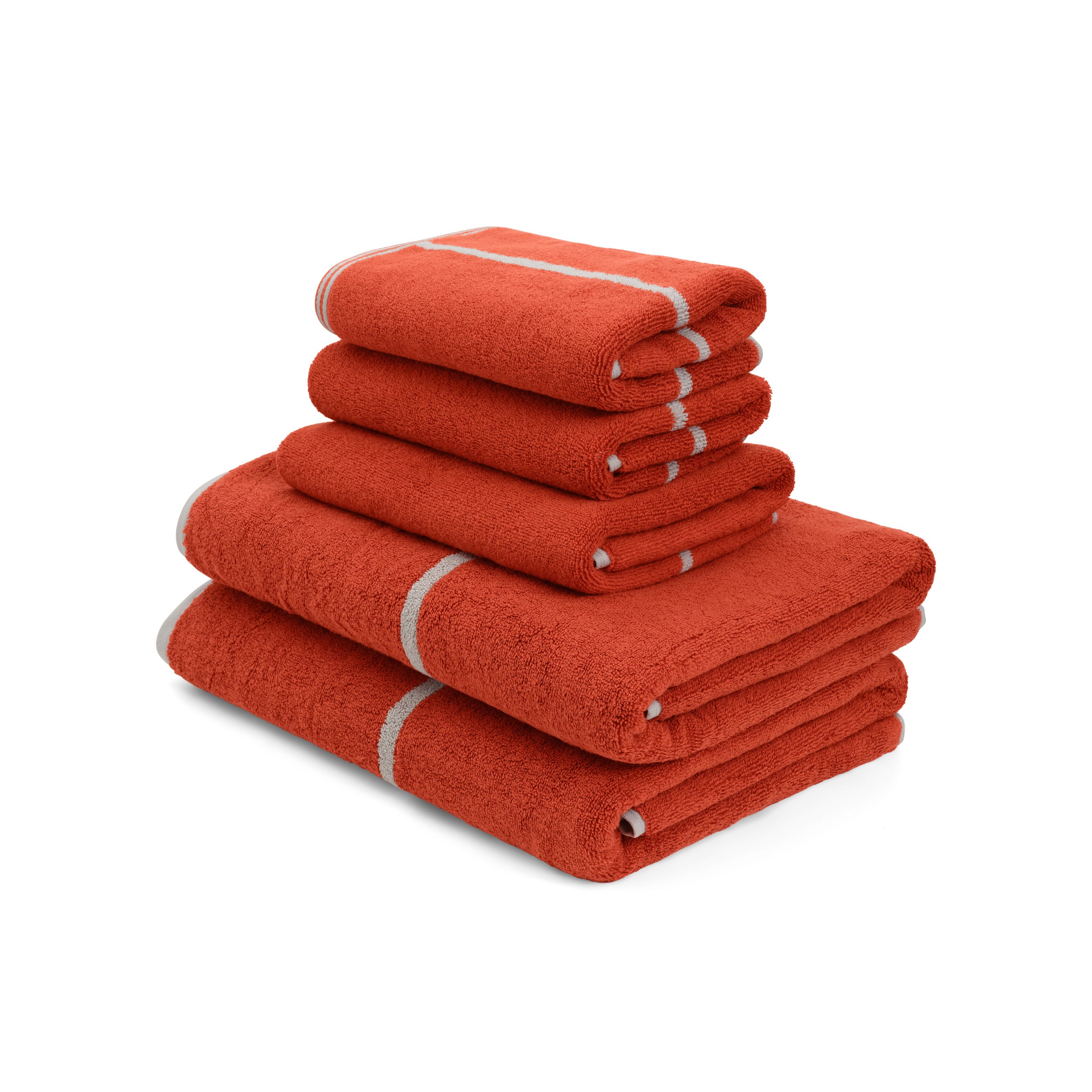 LOOP HOME terracotta/stone - pinstripe bundles