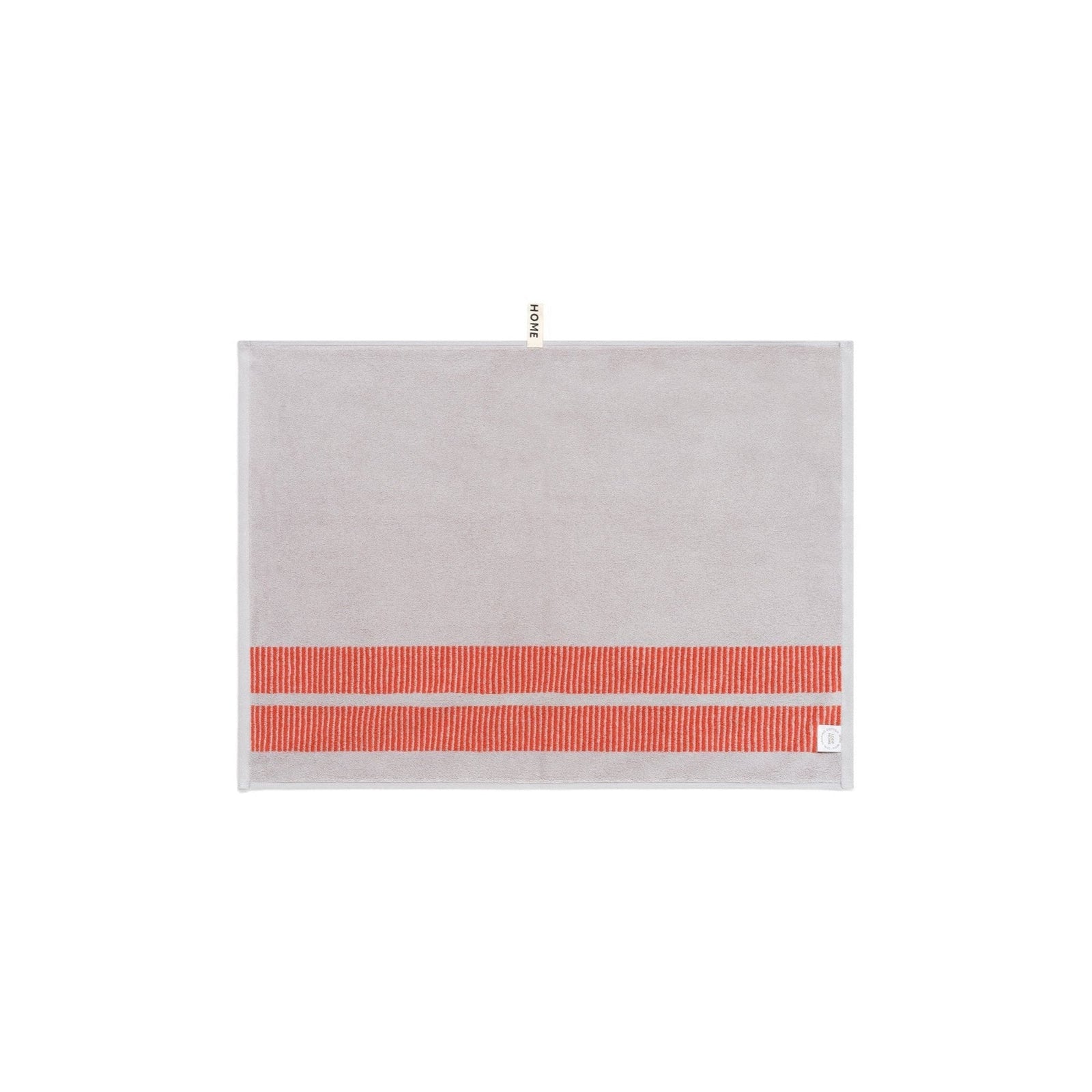 LOOP HOME bath mat - terracotta/stone - dual dash — view 3