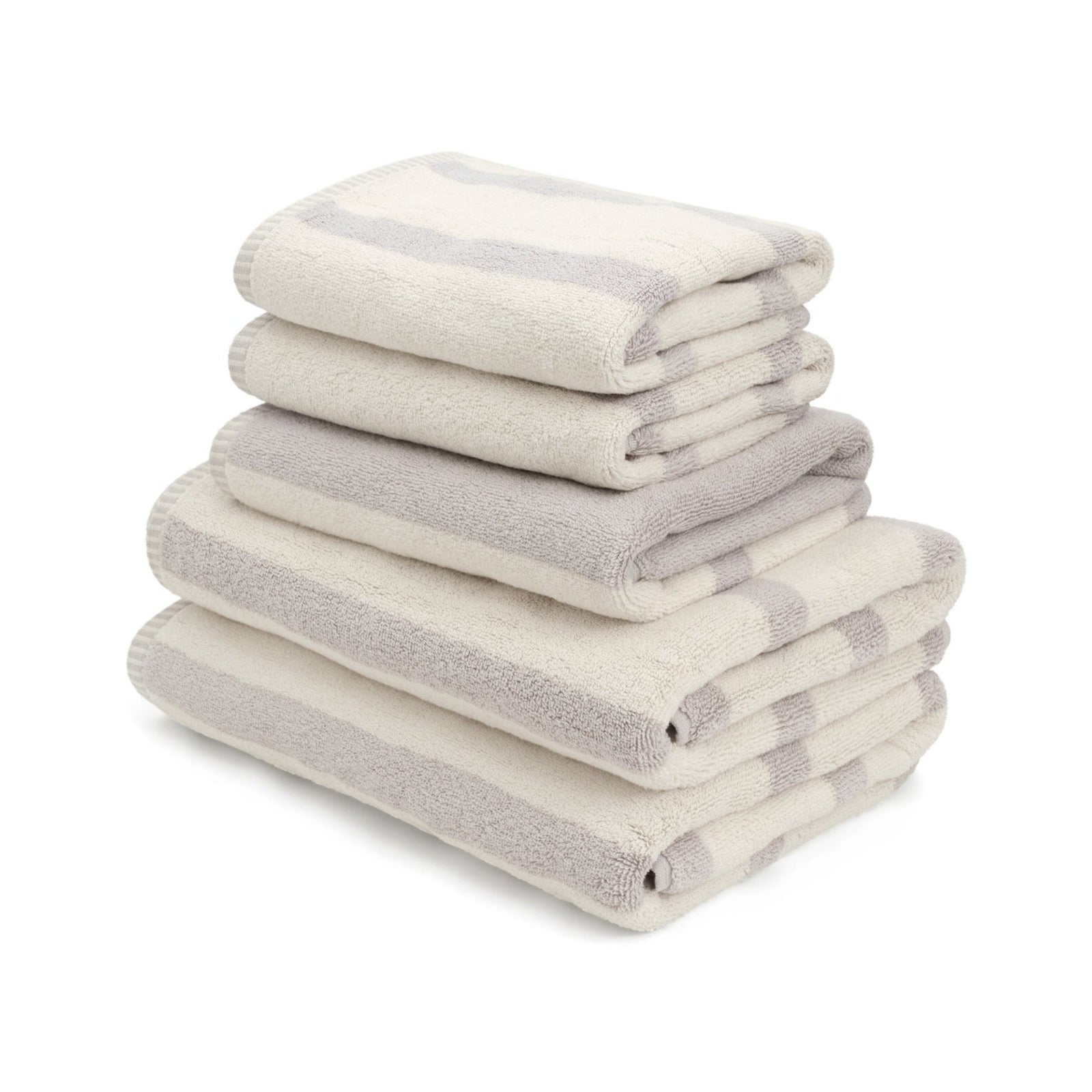 LOOP HOME organic cotton towel bundle in saffron and ivory colourway