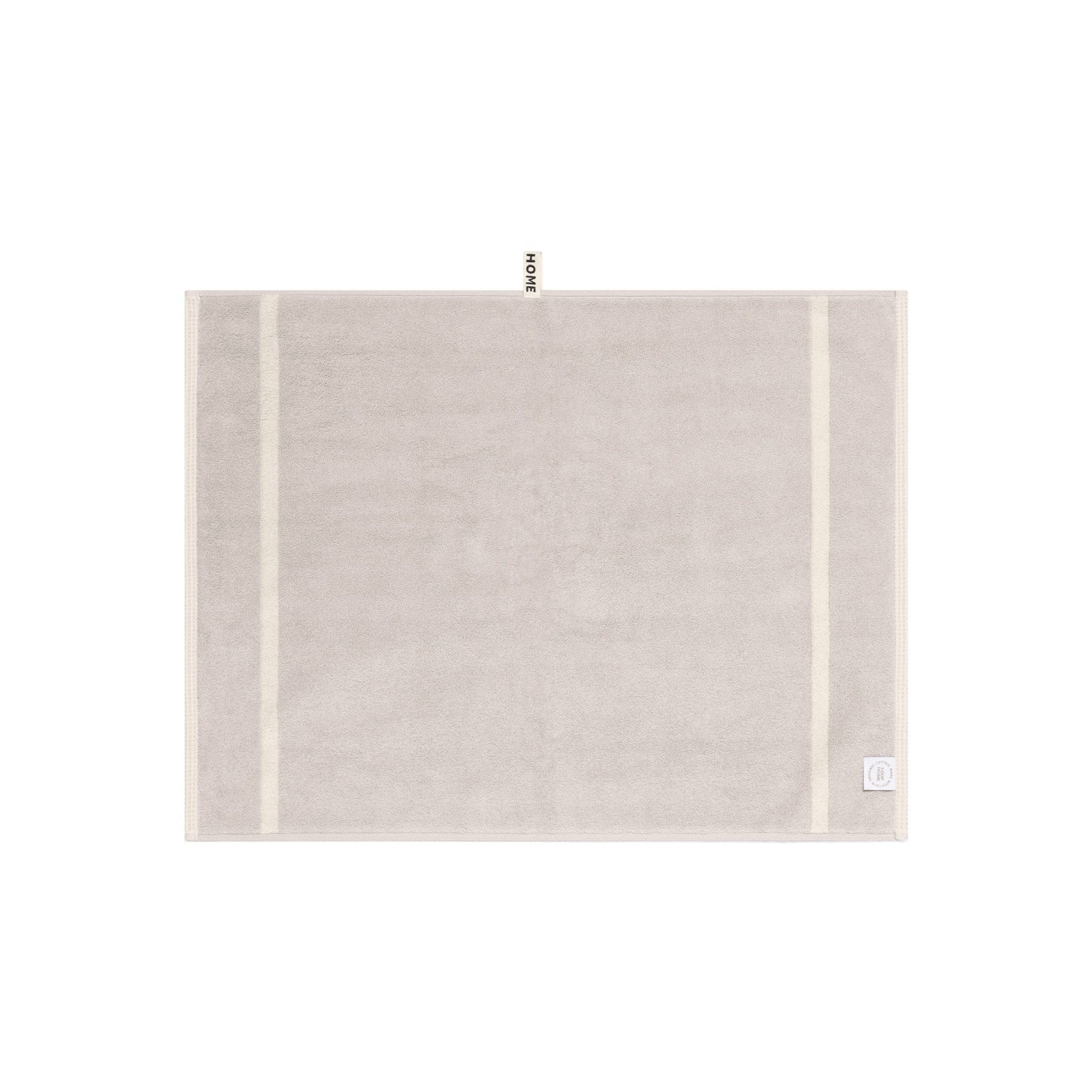 LOOP HOME bath mat - butter/stone - dual stripe — view 3