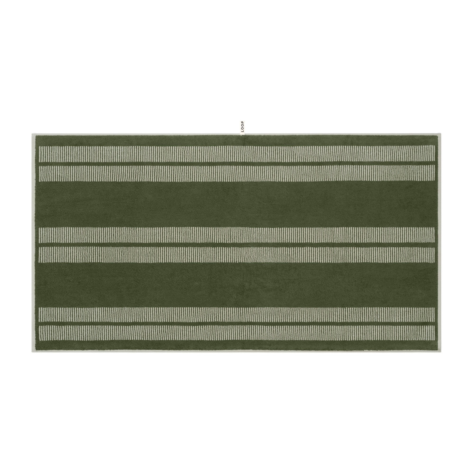 LOOP HOME bath sheet - forest/sage - dual dash — view 2