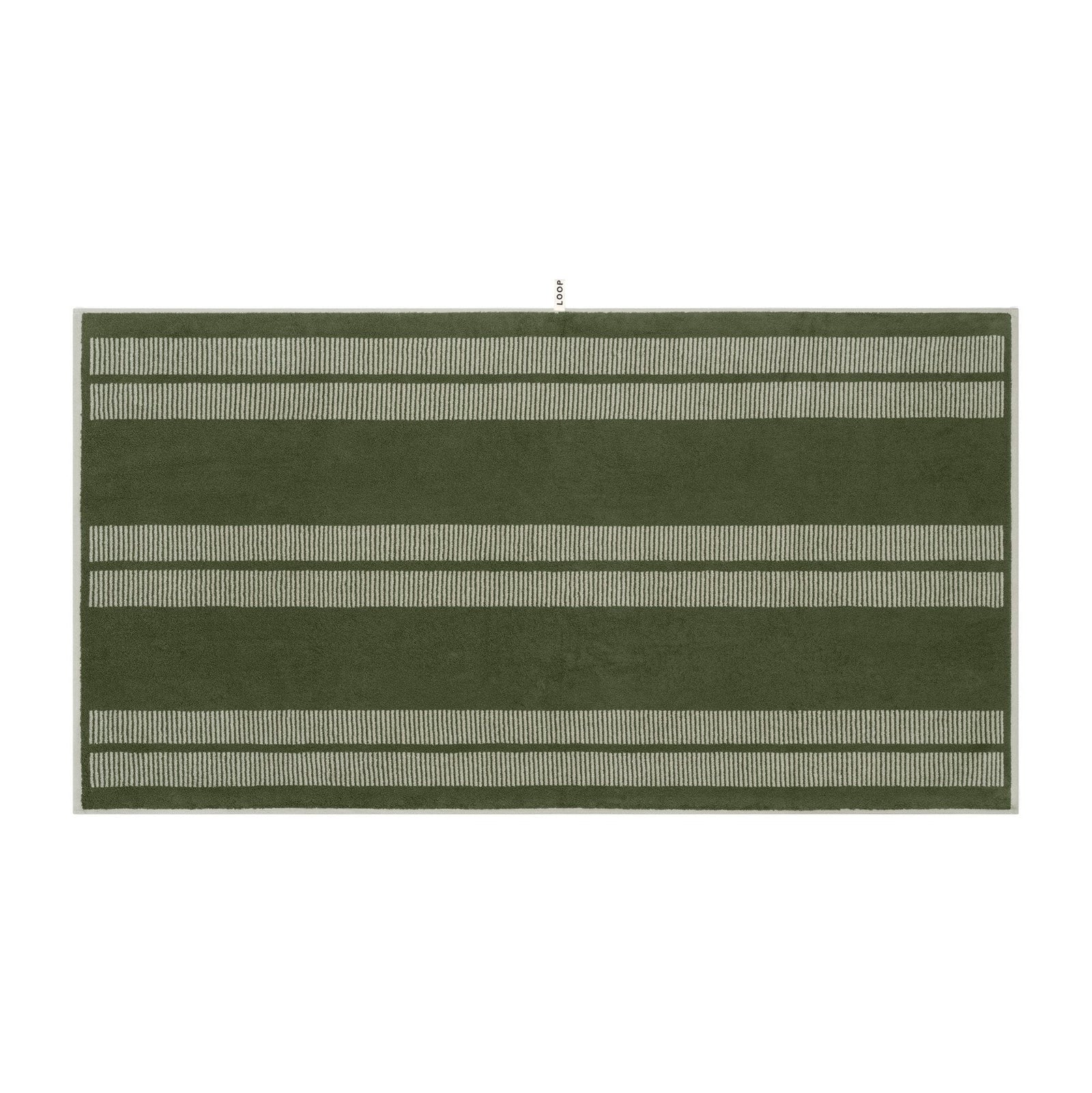 LOOP HOME bath sheet - forest/sage - dual dash — view 2