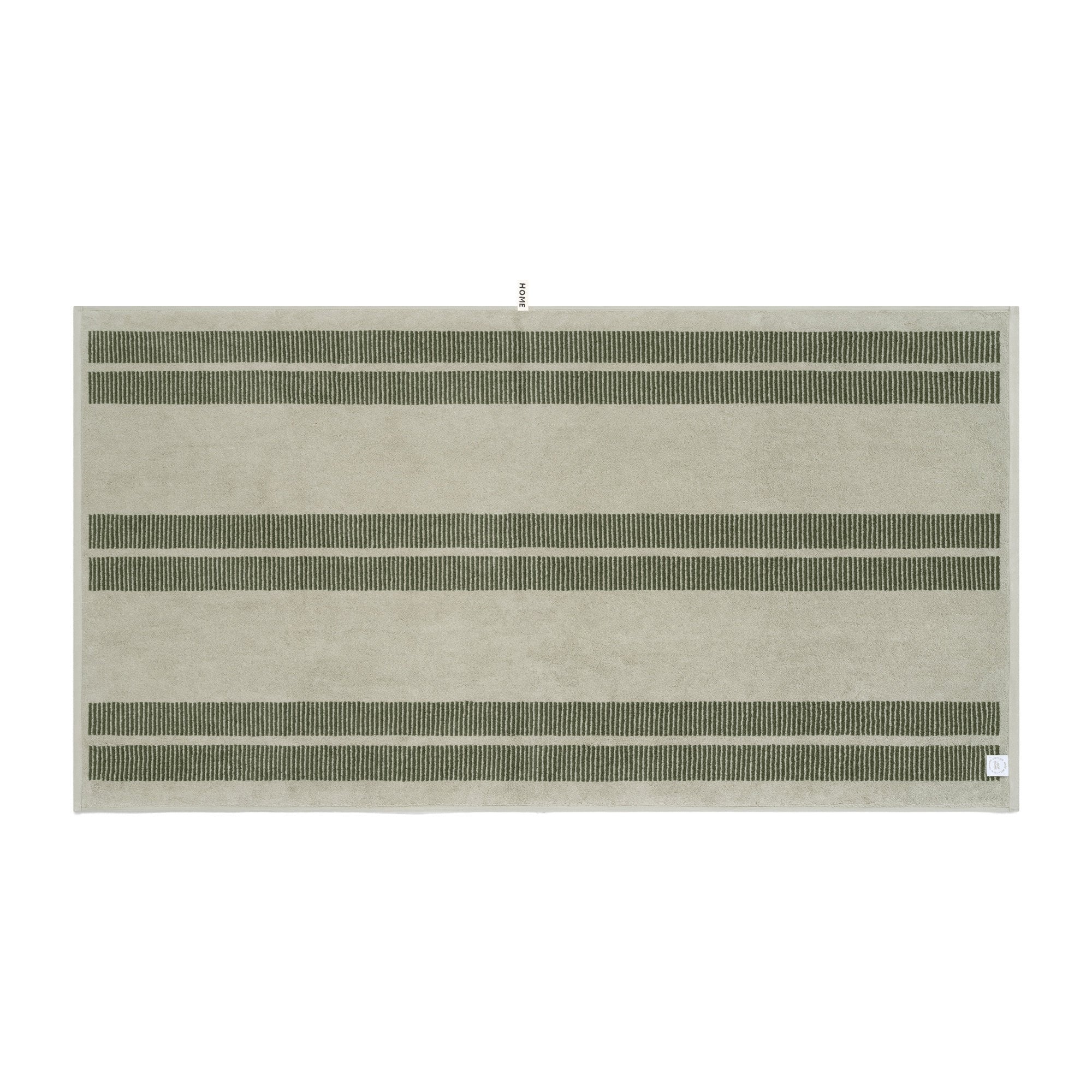LOOP HOME bath sheet - forest/sage - dual dash — view 3
