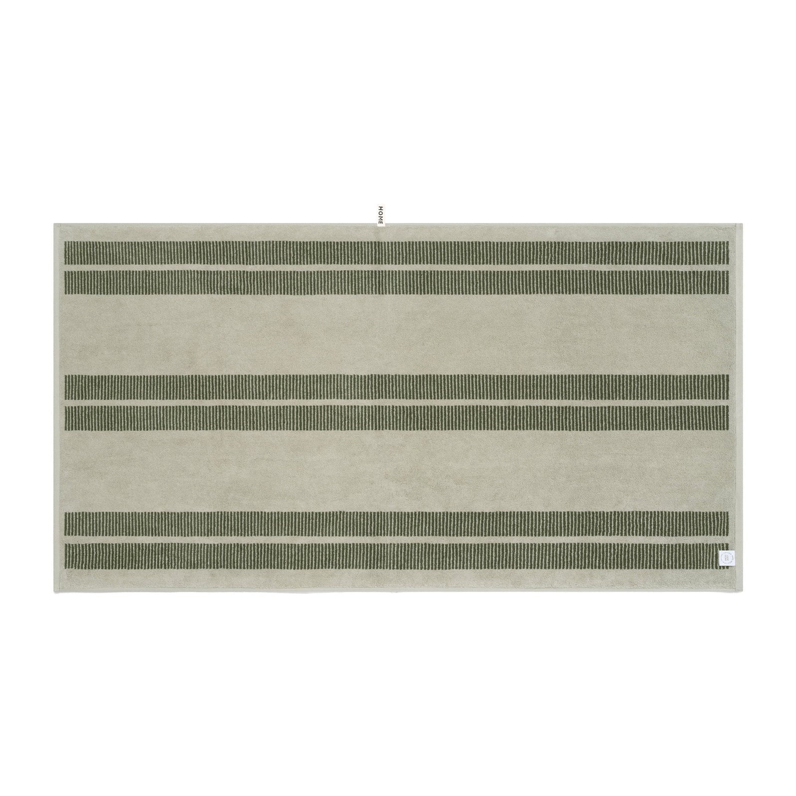 LOOP HOME bath sheet - forest/sage - dual dash — view 3