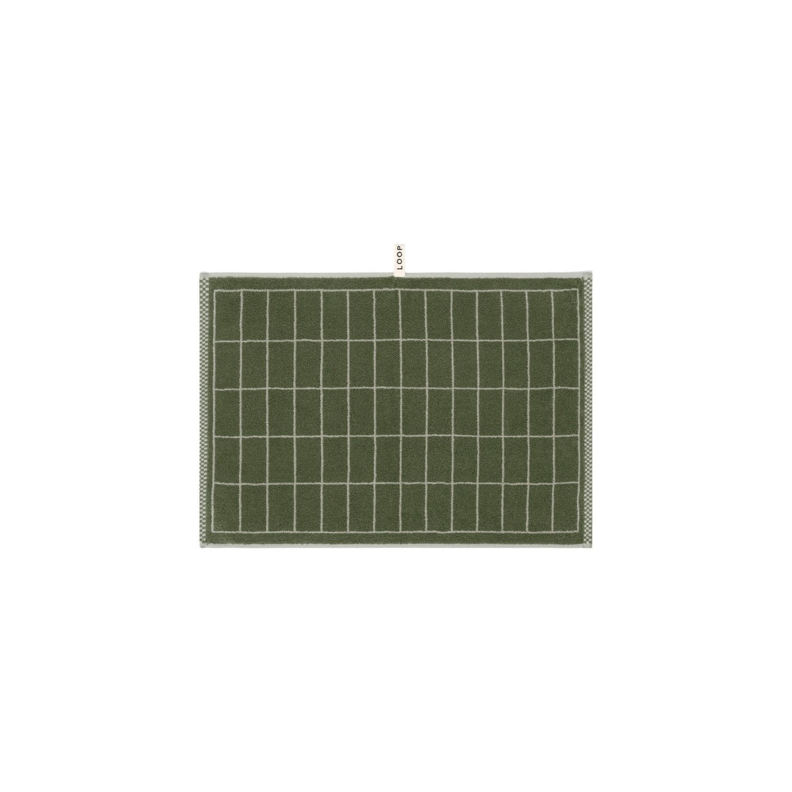 LOOP HOME hand towel - forest/sage - tile — view 2