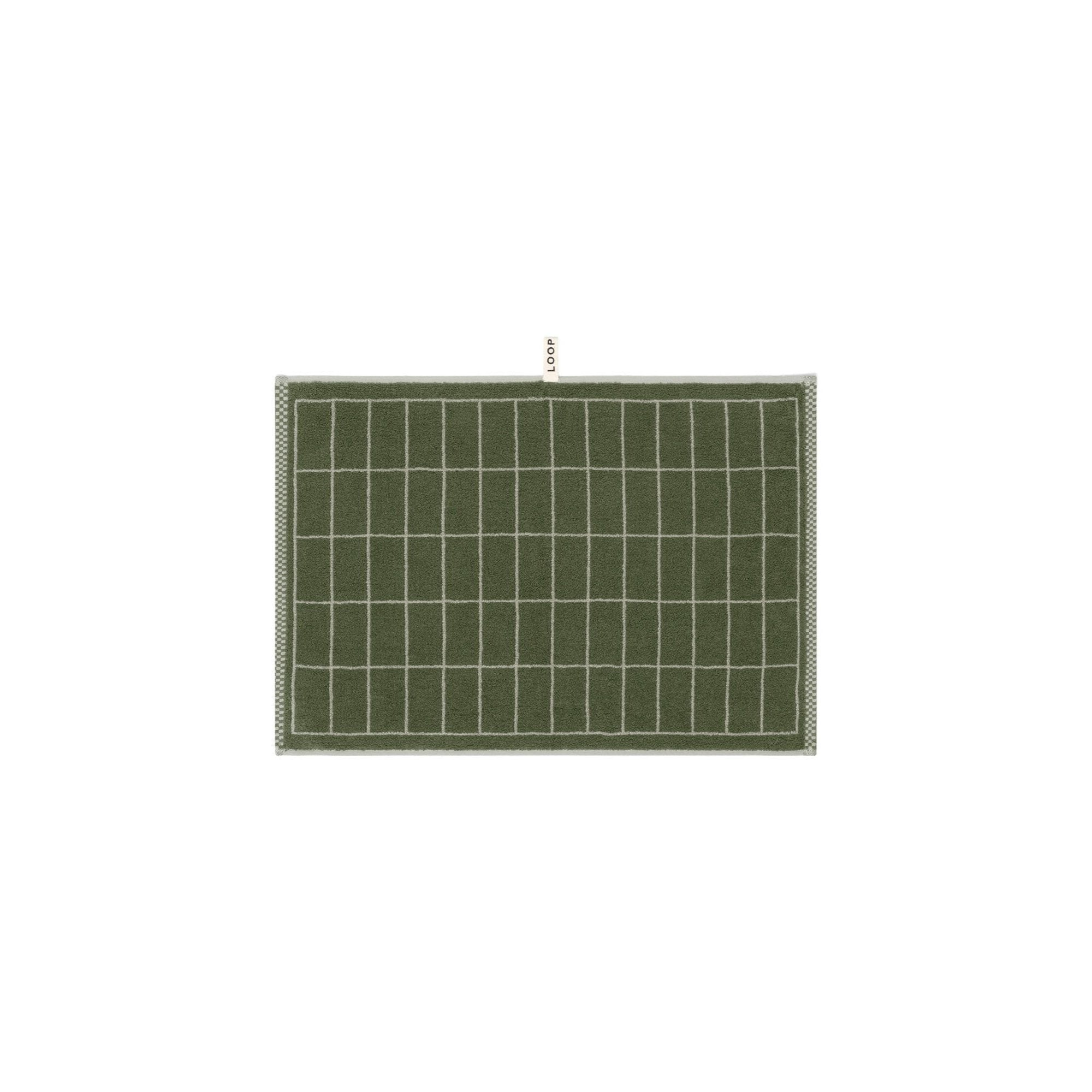 LOOP HOME hand towel - forest/sage - tile — view 2