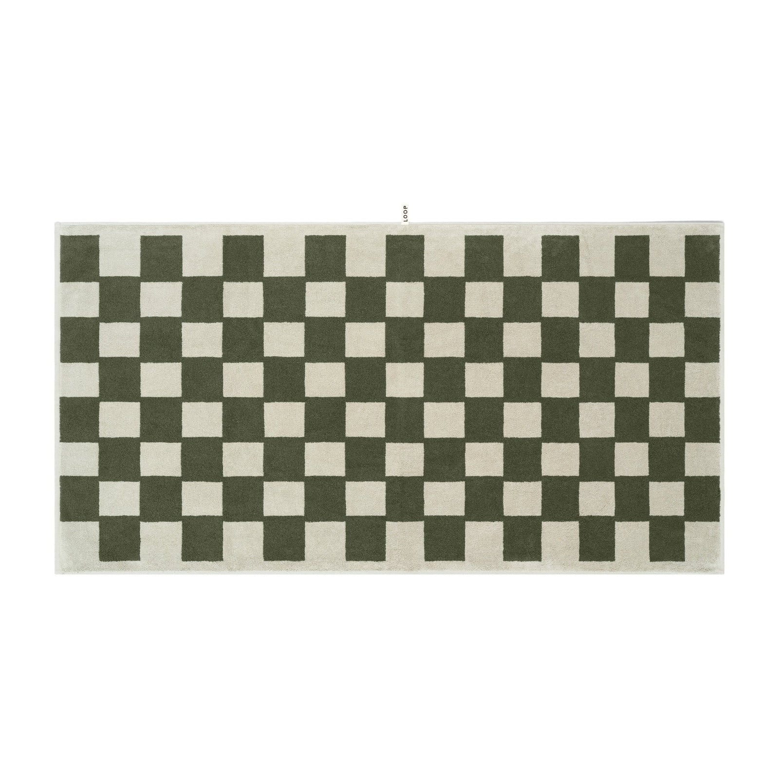 LOOP HOME bath sheet - forest/sage - brick — view 2