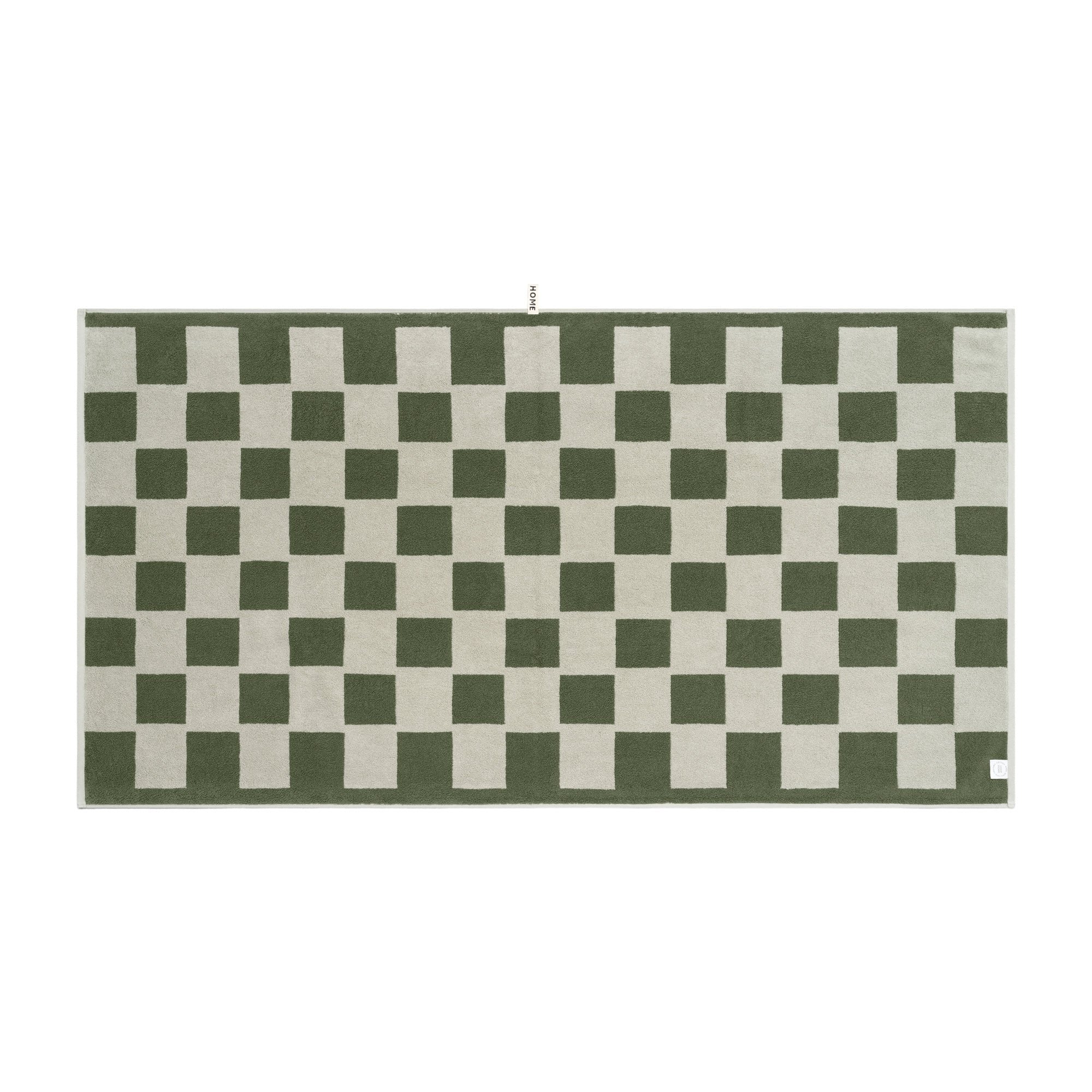 LOOP HOME bath sheet - forest/sage - brick — view 3