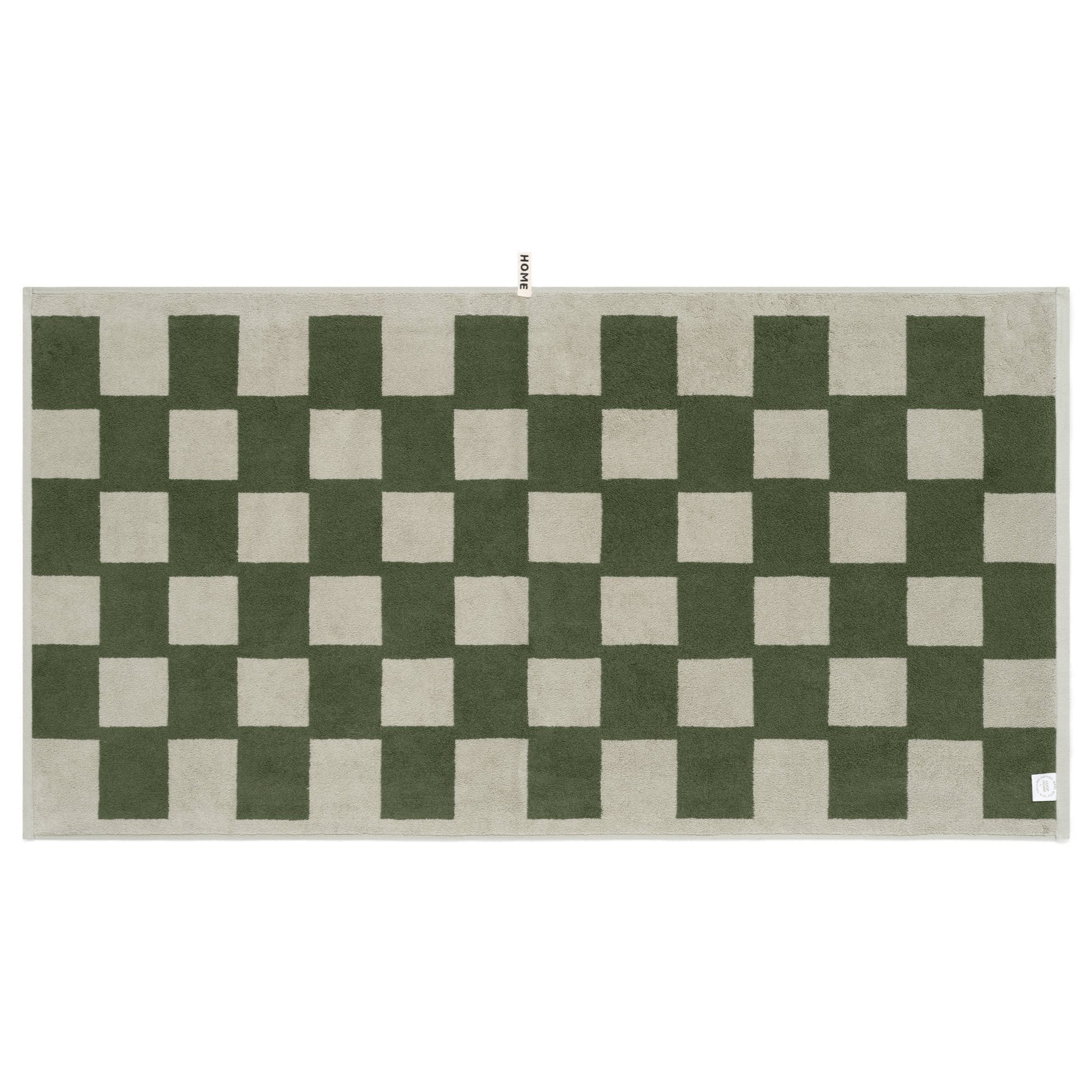 LOOP HOME bath towel - forest/sage - brick — view 3
