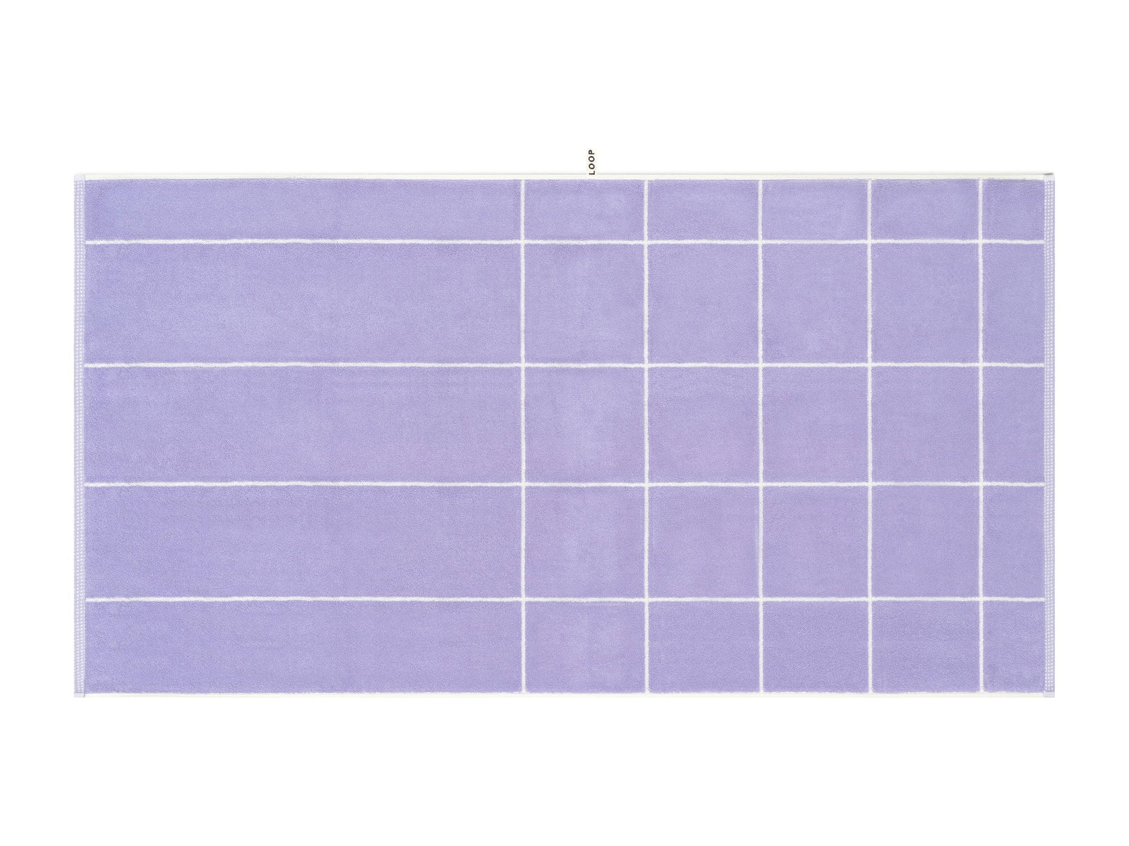 LOOP HOME bath sheet - lilac/ivory - mesh — view 2
