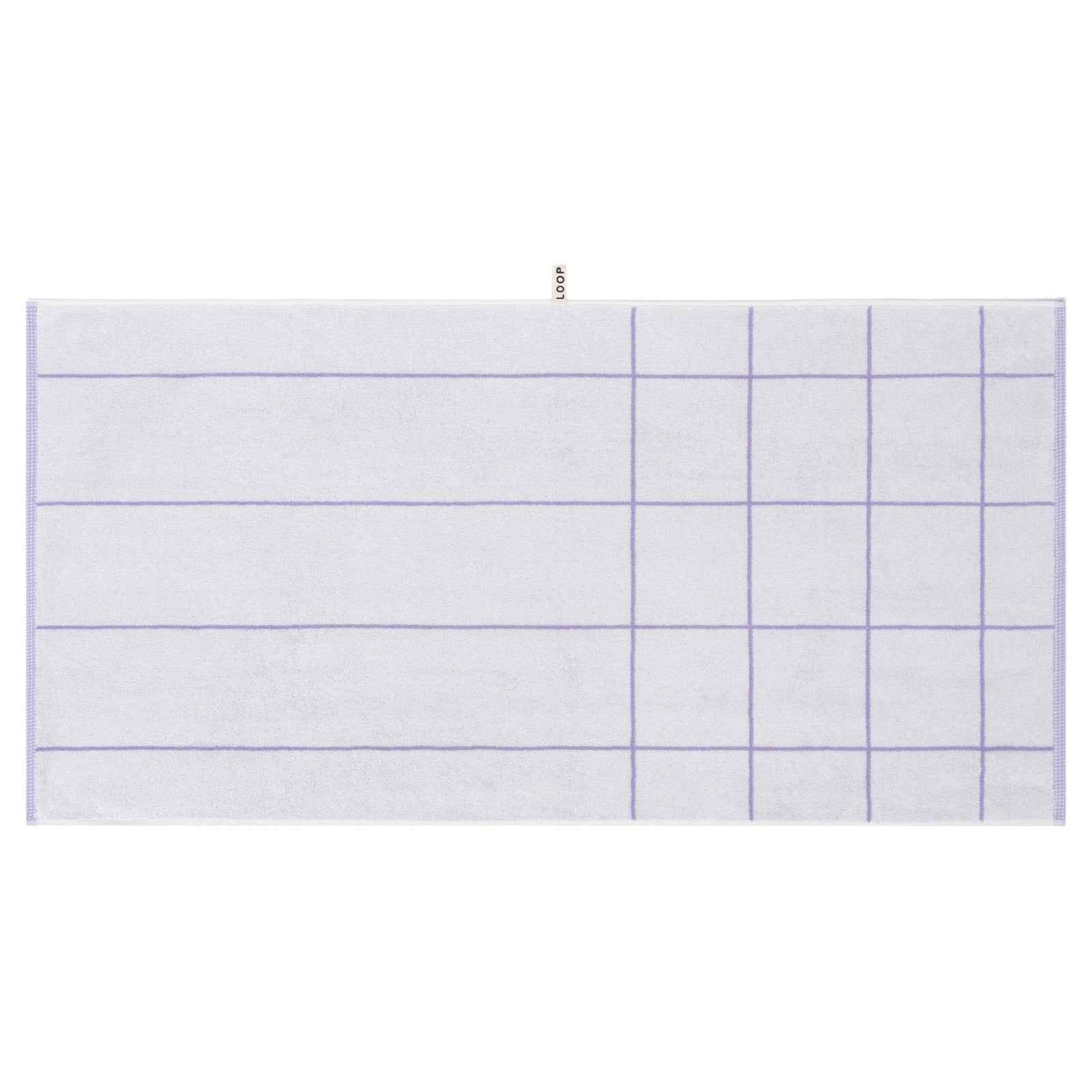 LOOP HOME bath towel - lilac/ivory - mesh — view 2