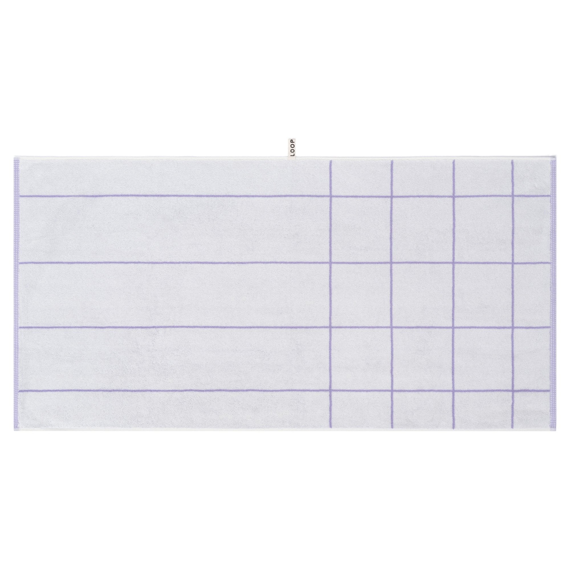 LOOP HOME bath towel - lilac/ivory - mesh — view 2