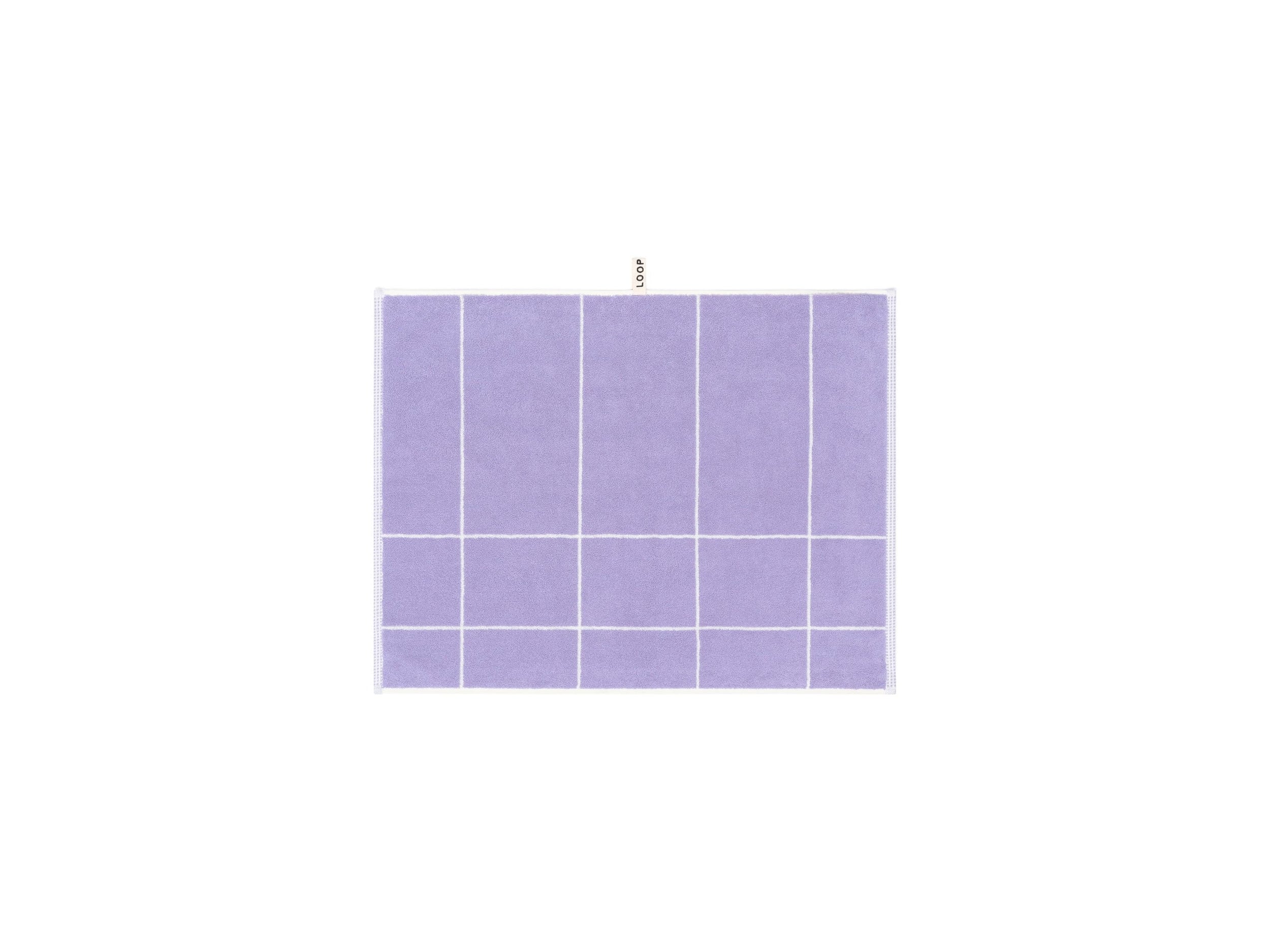 LOOP HOME bath mat - lilac/ivory - mesh — view 2