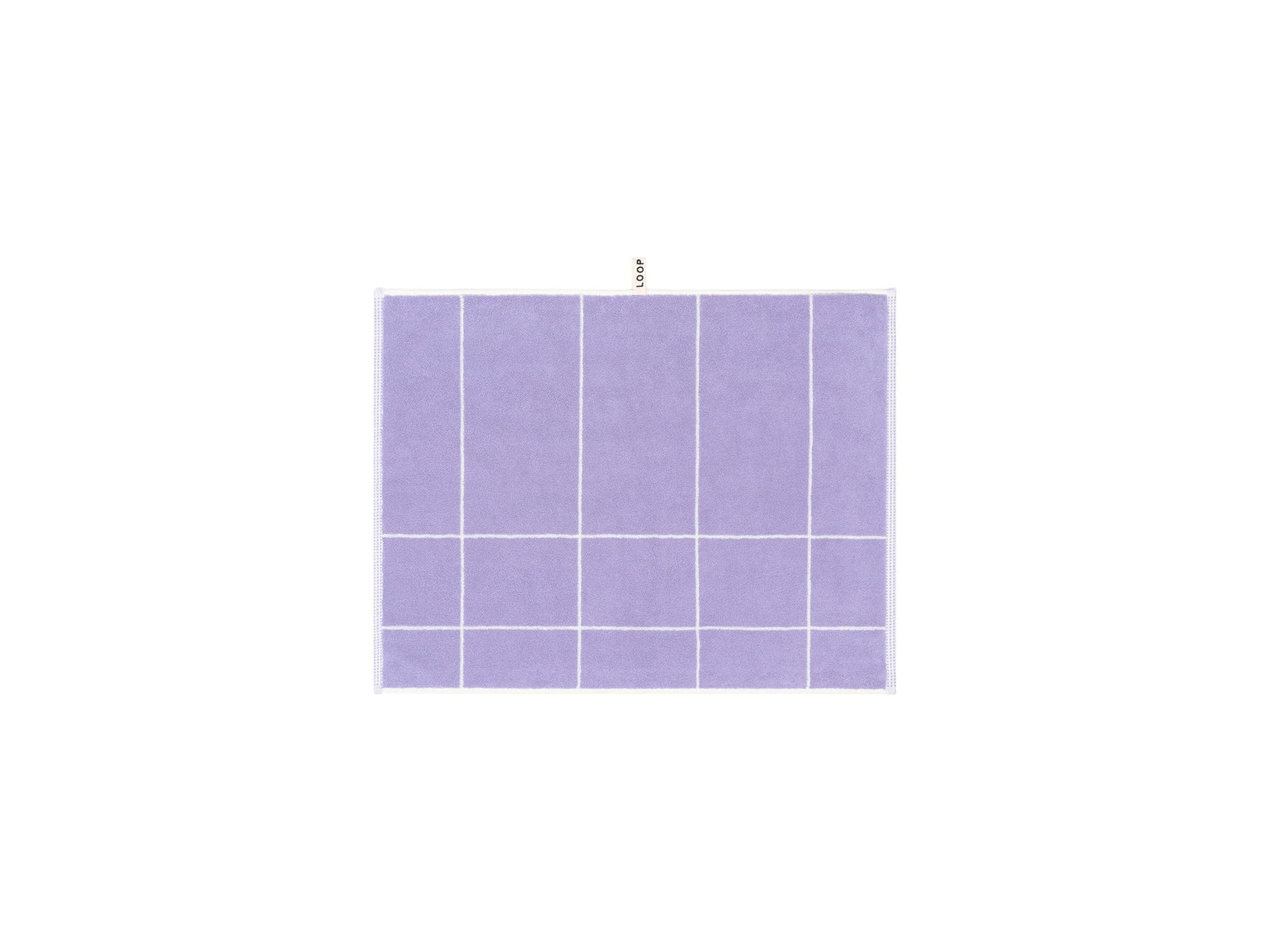 LOOP HOME bath mat - lilac/ivory - mesh — view 2