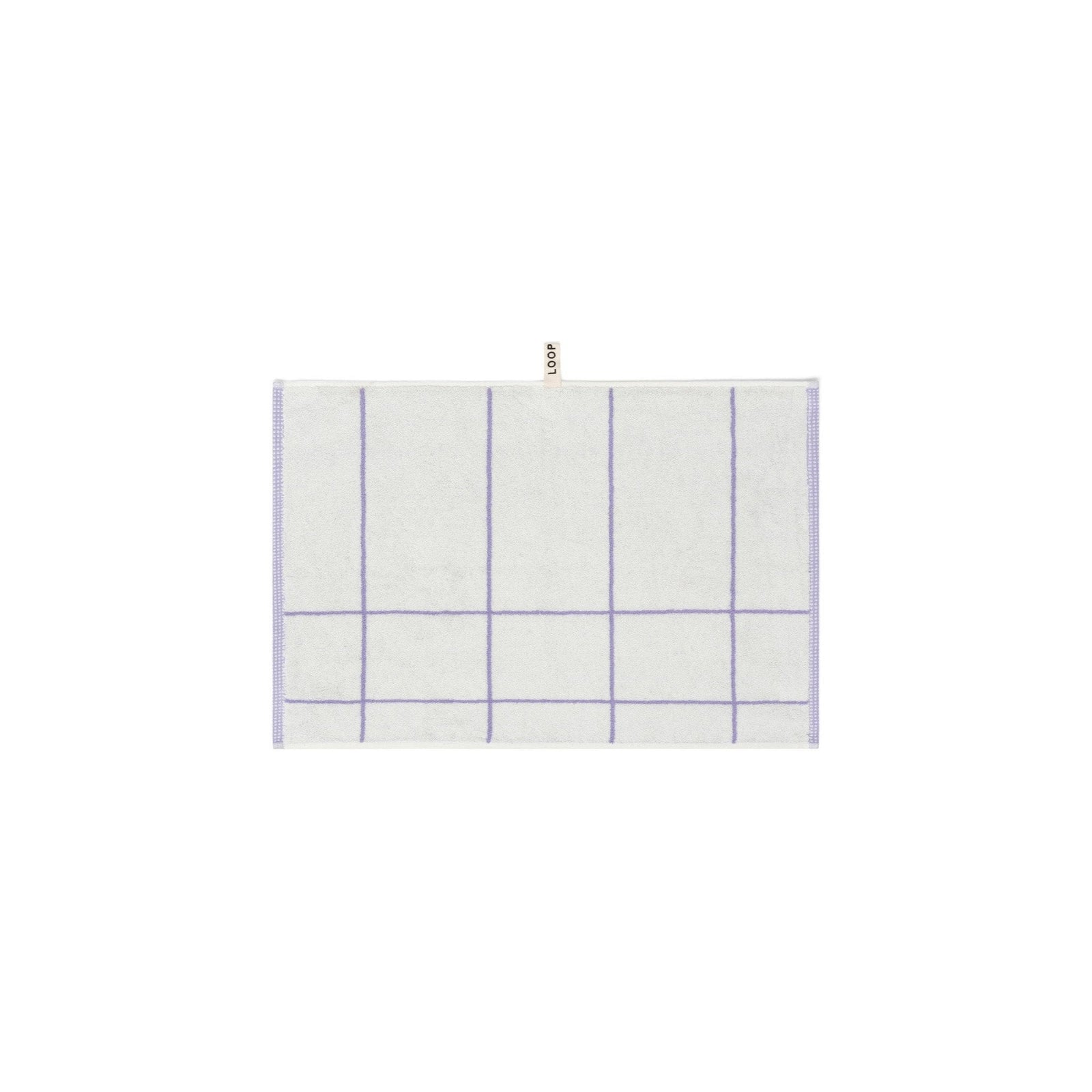 LOOP HOME hand towel - lilac/ivory - mesh — view 2