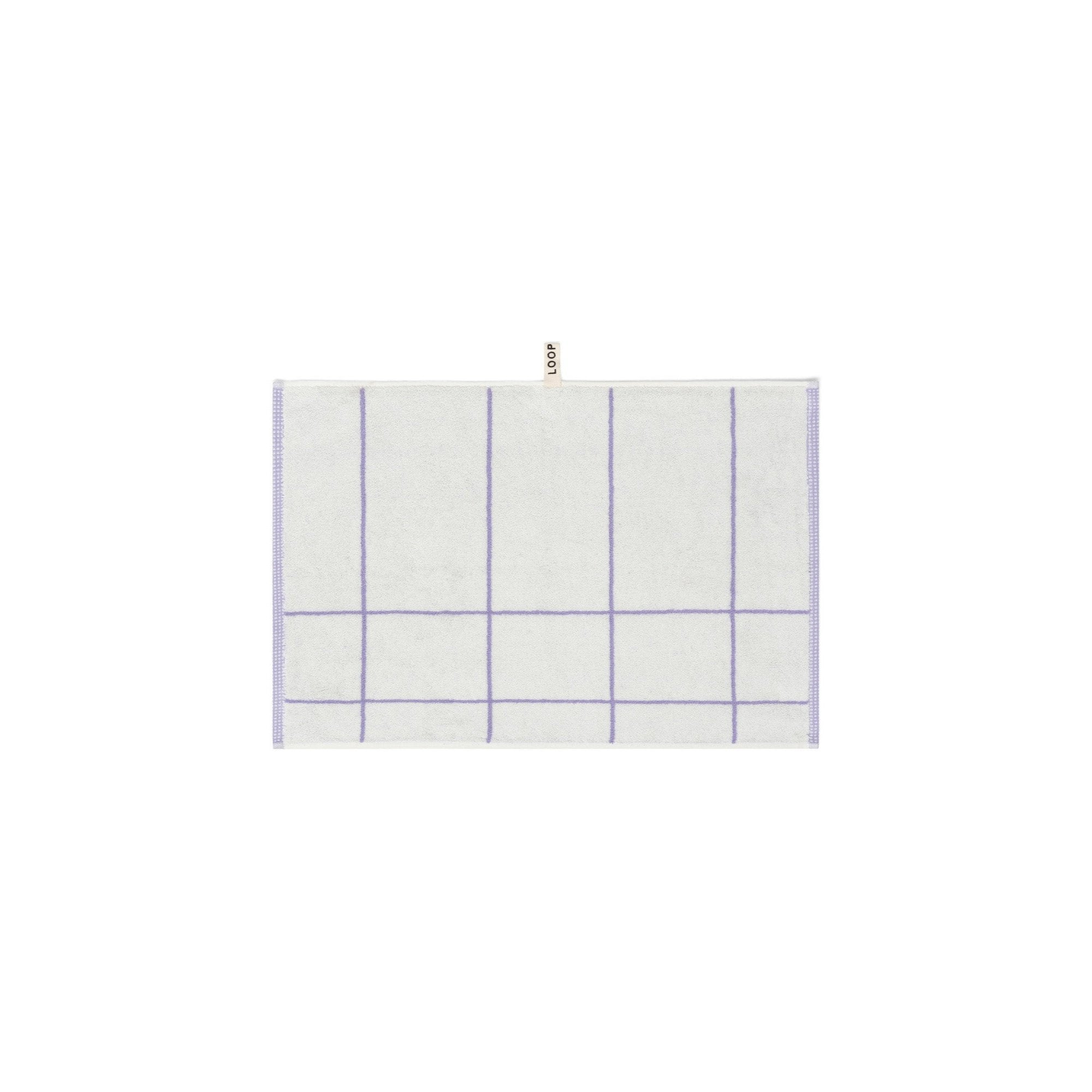 LOOP HOME hand towel - lilac/ivory - mesh — view 2