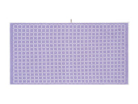 LOOP HOME bath sheet - lilac/ivory - grid — view 3