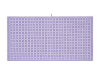 LOOP HOME bath sheet - lilac/ivory - grid — view 3