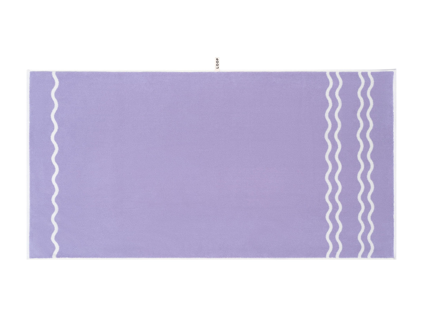 LOOP HOME bath sheet - lilac/ivory - wave — view 2
