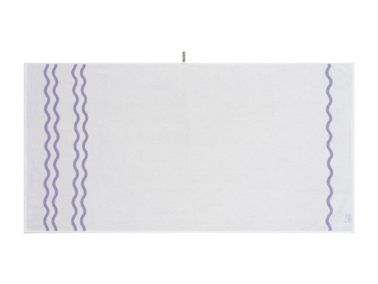 LOOP HOME bath sheet - lilac/ivory - wave — view 3