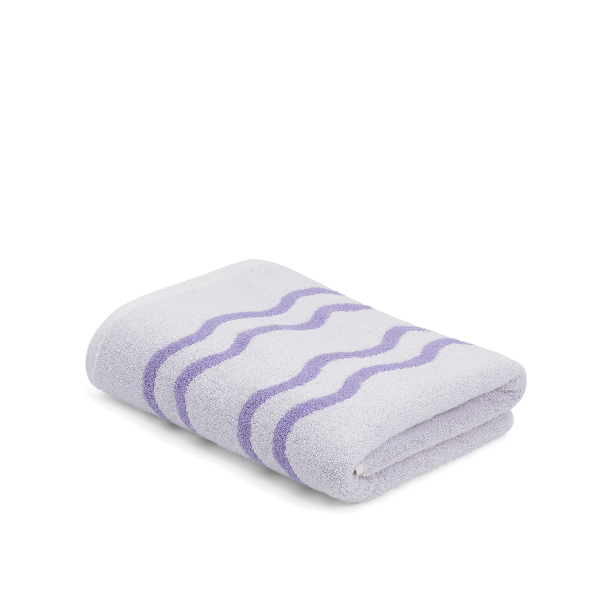 Bath Towel - Lilac/Ivory - Wave