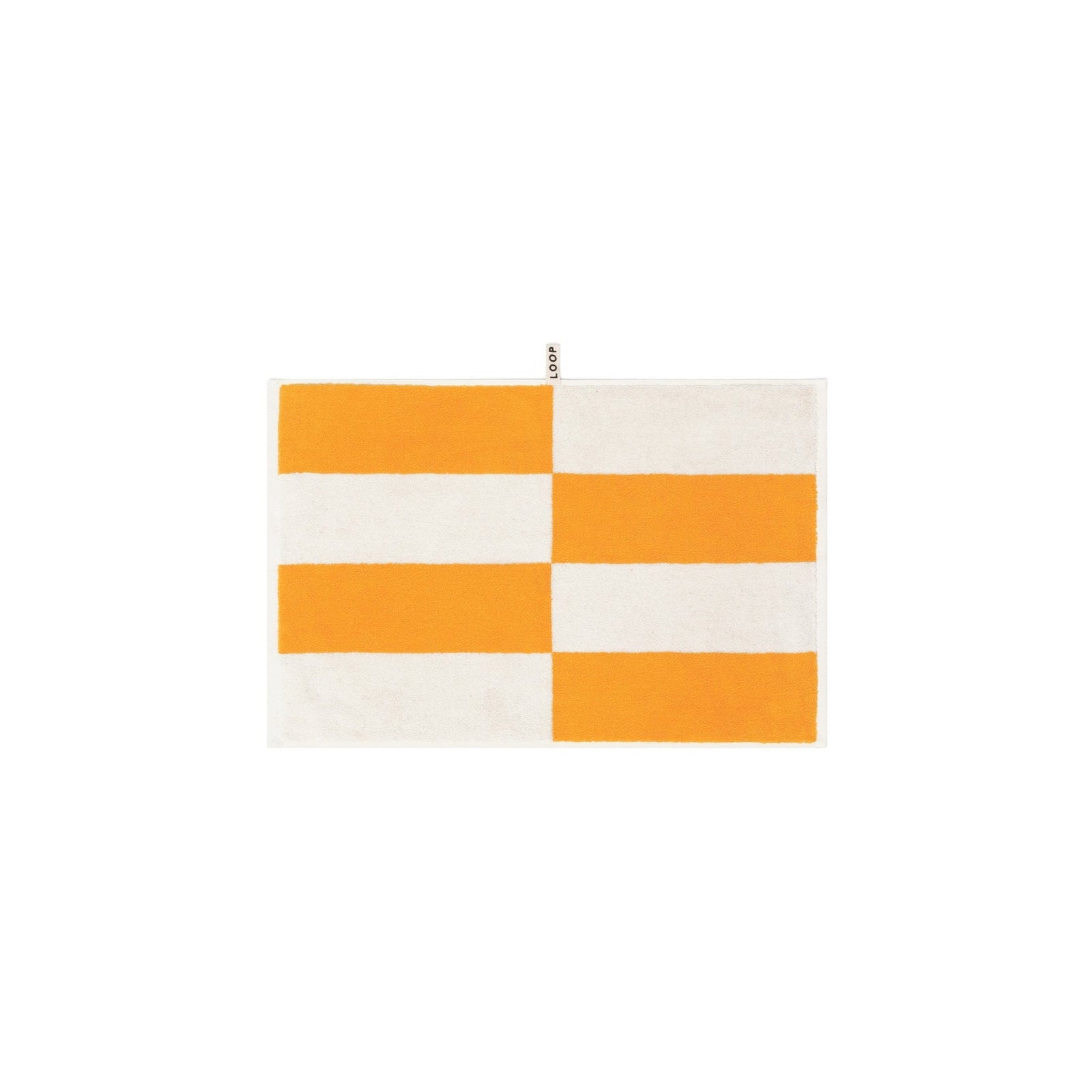 LOOP HOME hand towel - saffron/ivory - block — view 2
