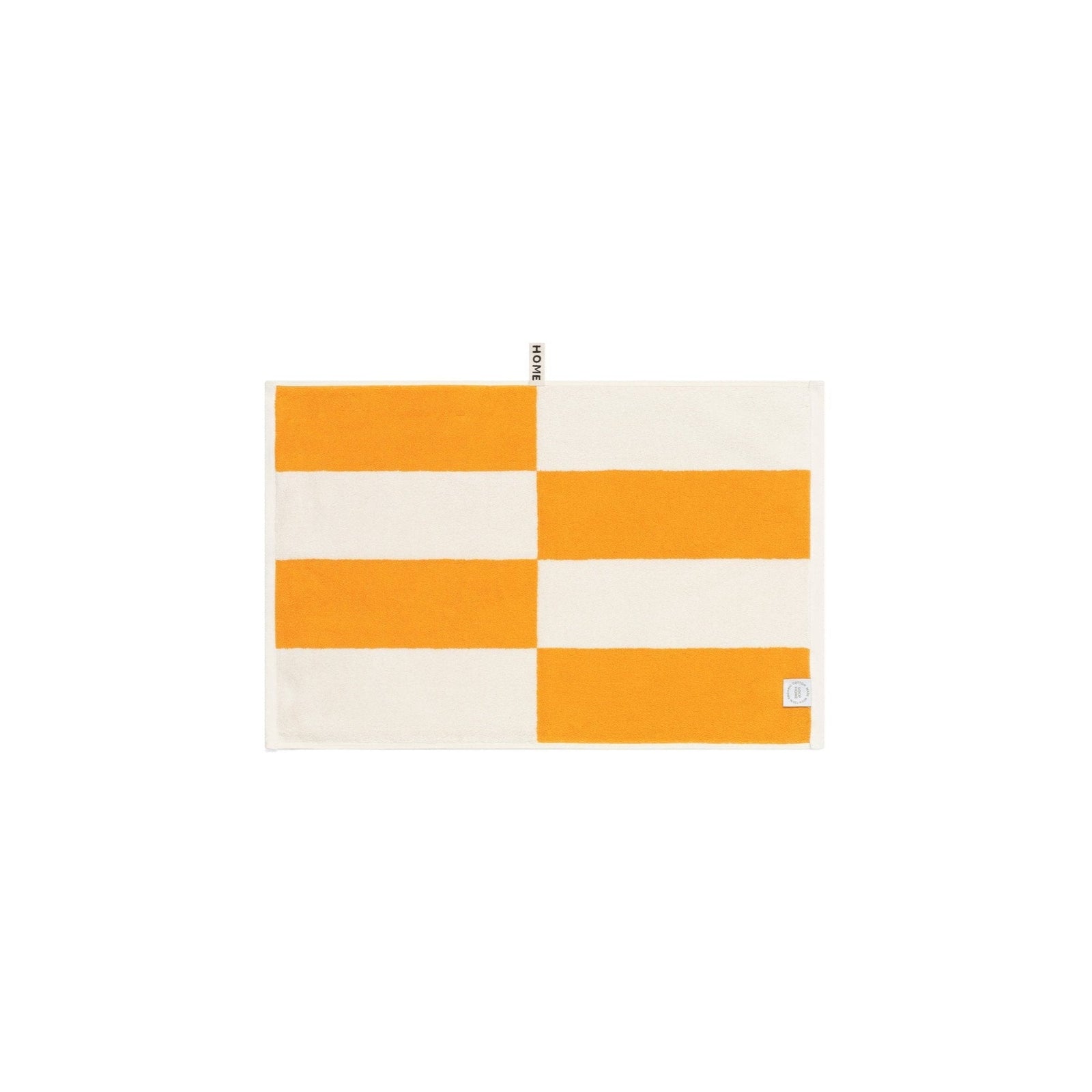 LOOP HOME hand towel - saffron/ivory - block — view 3